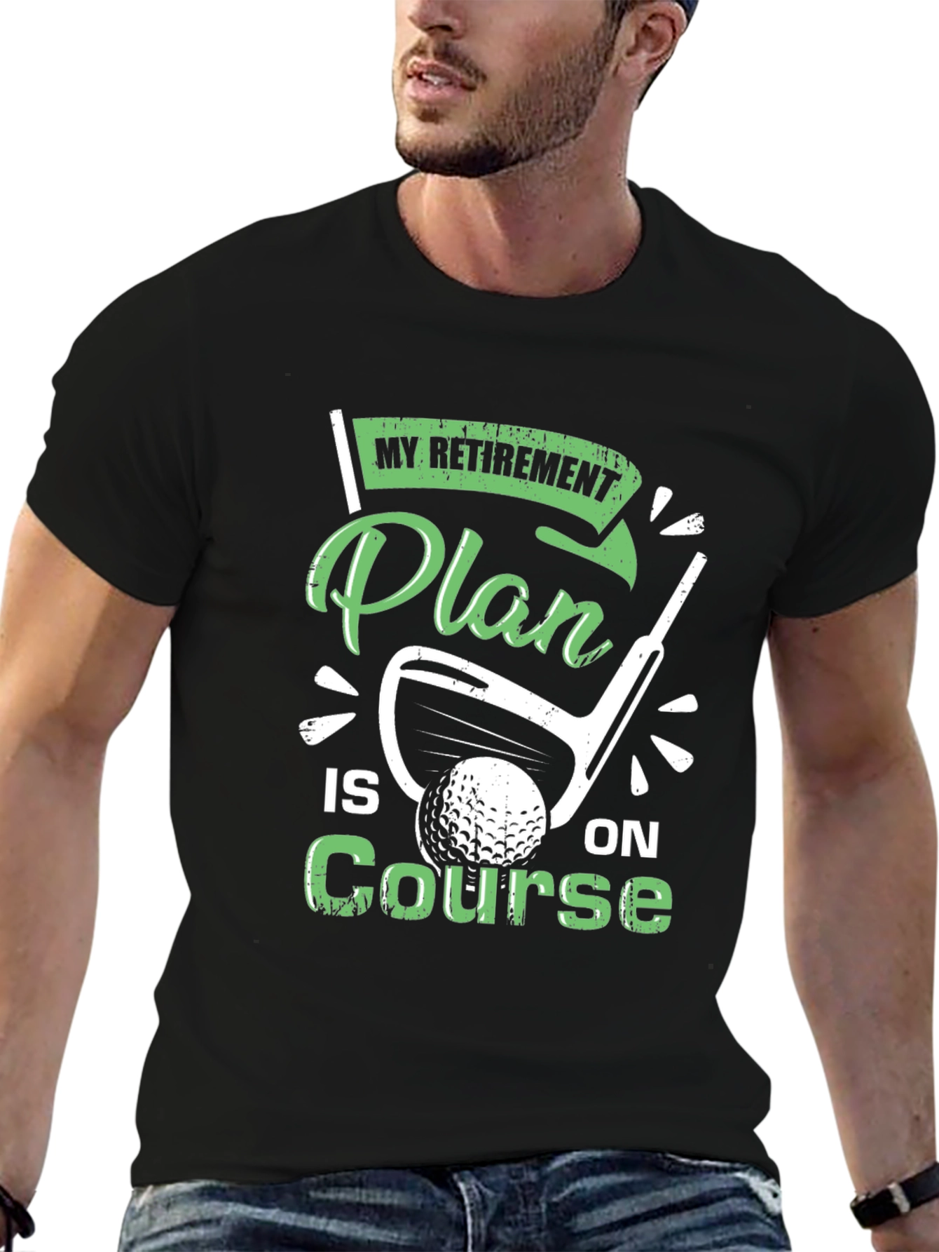 Retirement Plan Golf T-Shirt - On Course Tee