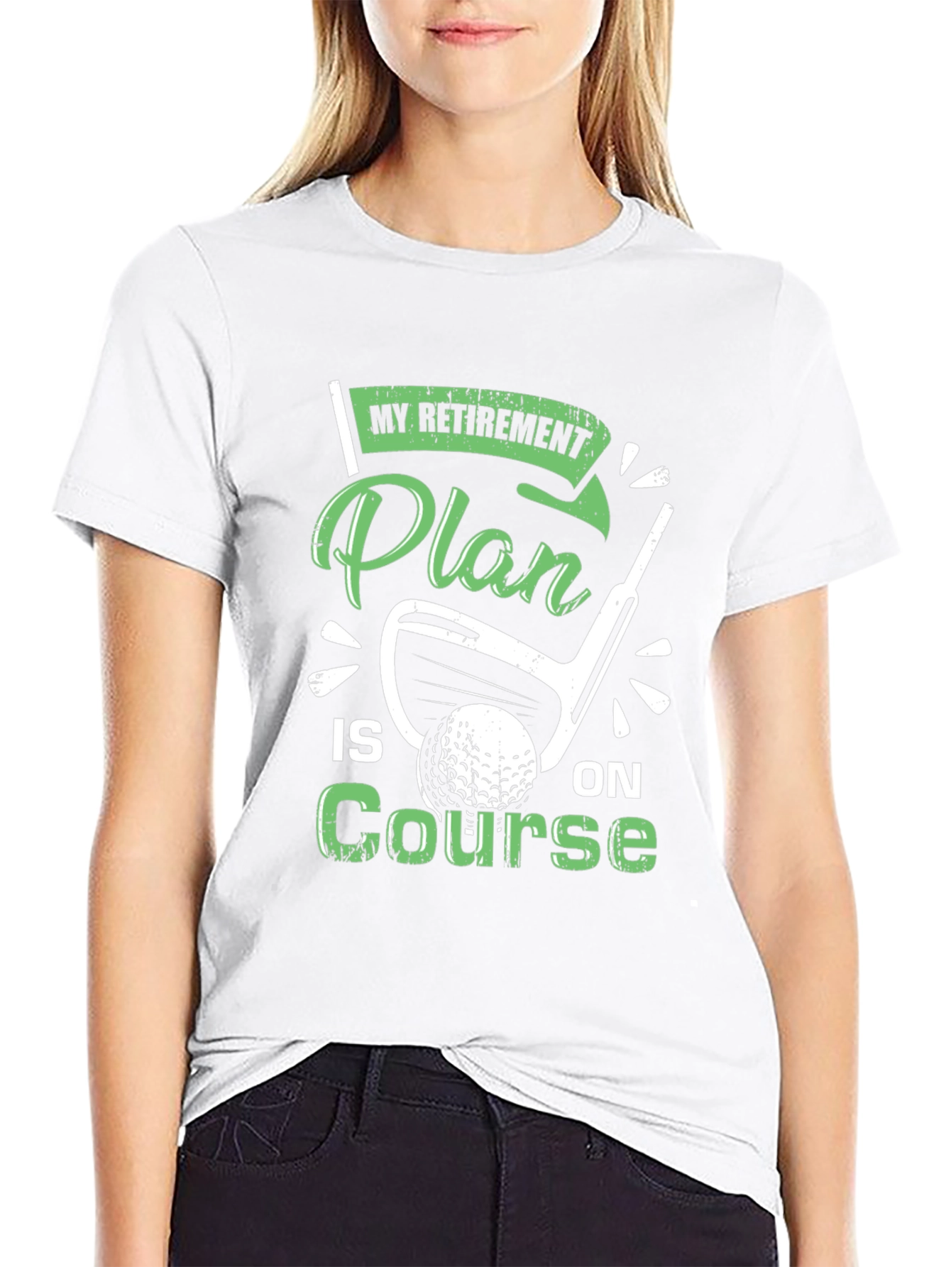 Retirement Plan Golf T-Shirt - On Course Tee