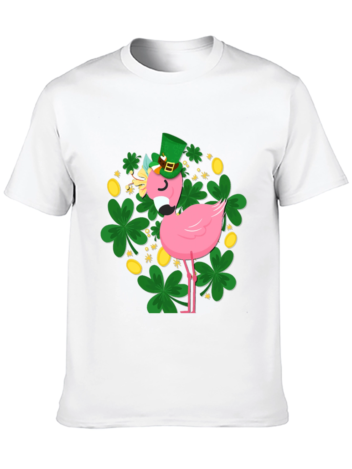 St. Patricks Day Flamingo T-Shirt