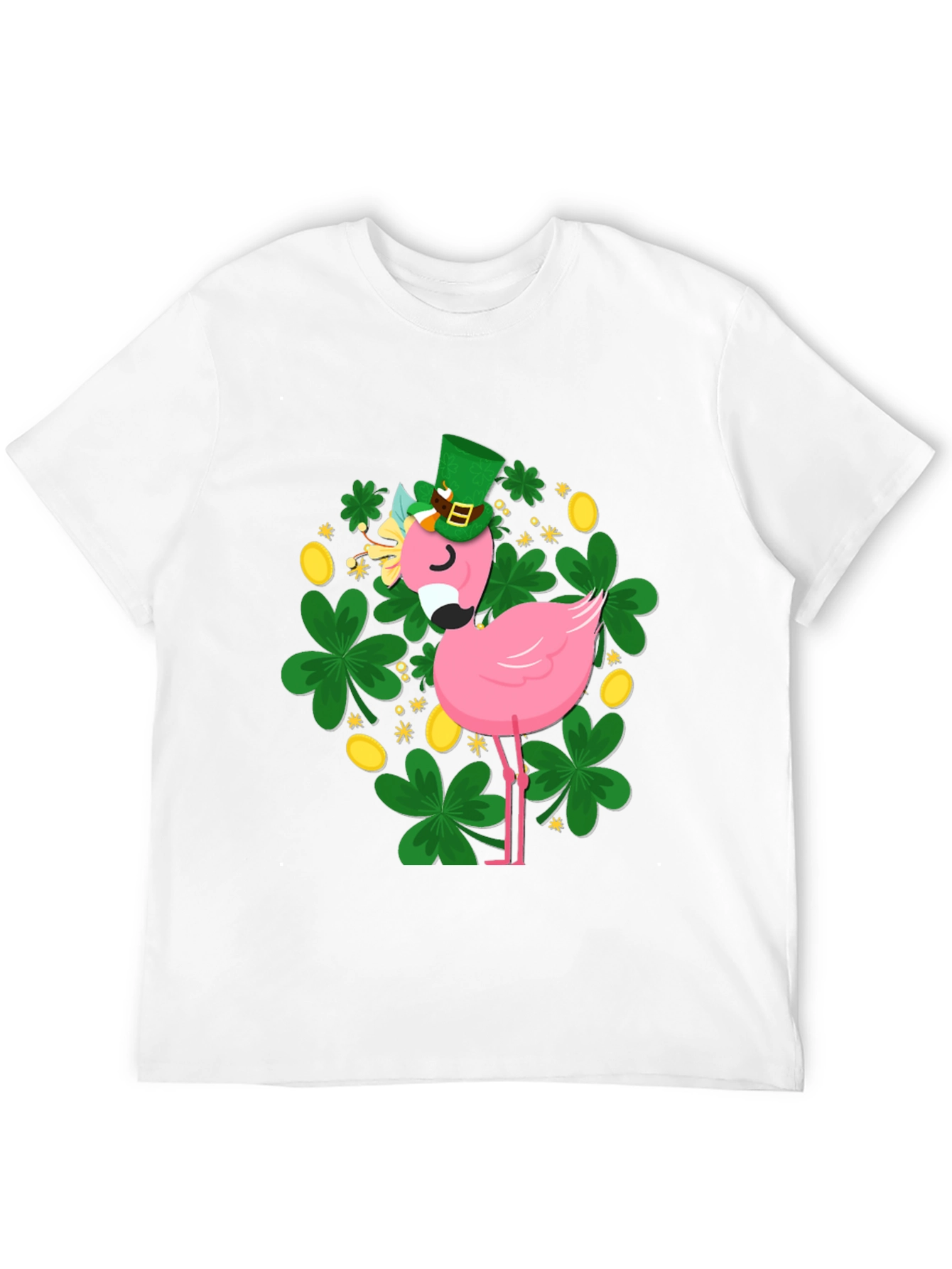 St. Patricks Day Flamingo T-Shirt