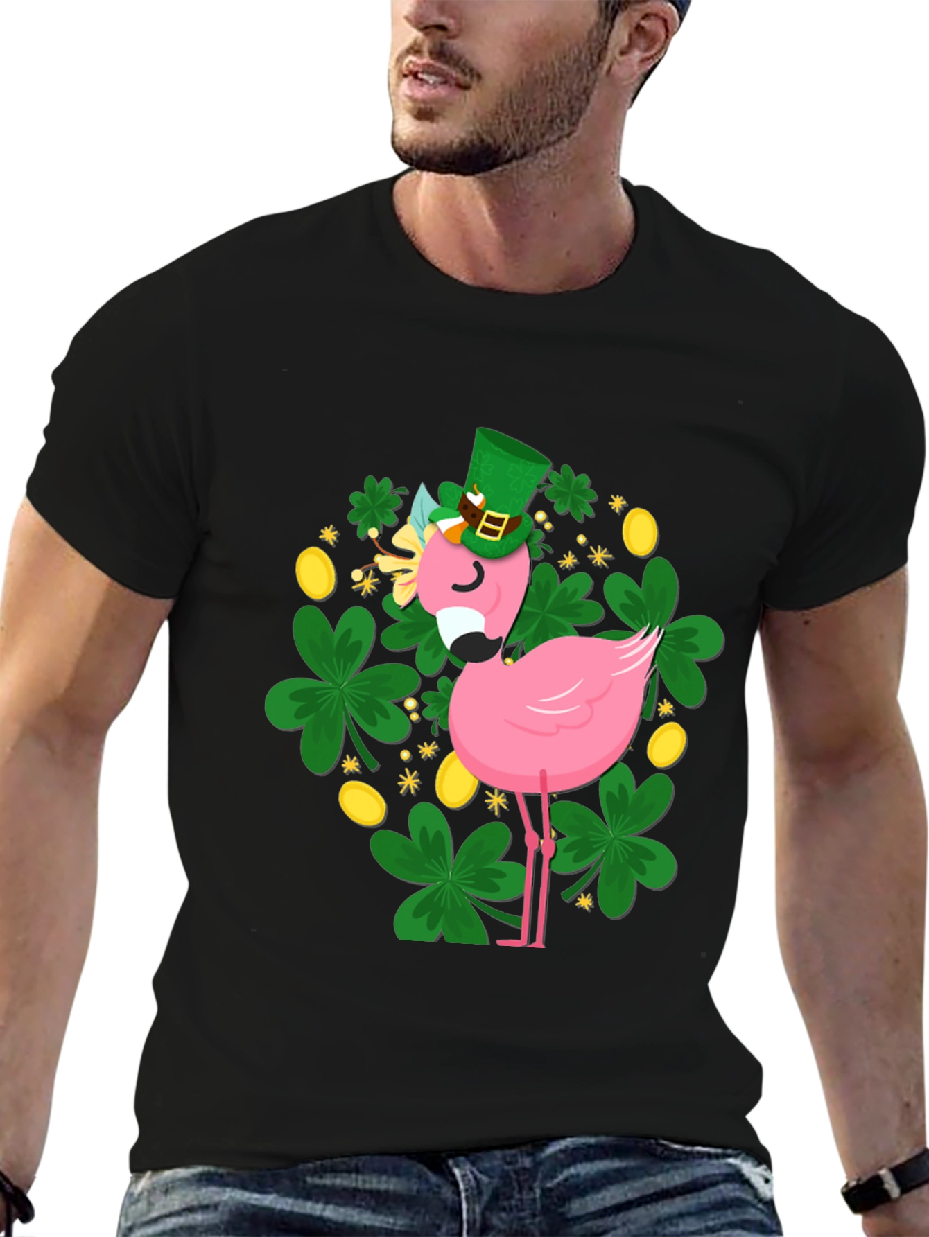 St. Patricks Day Flamingo T-Shirt
