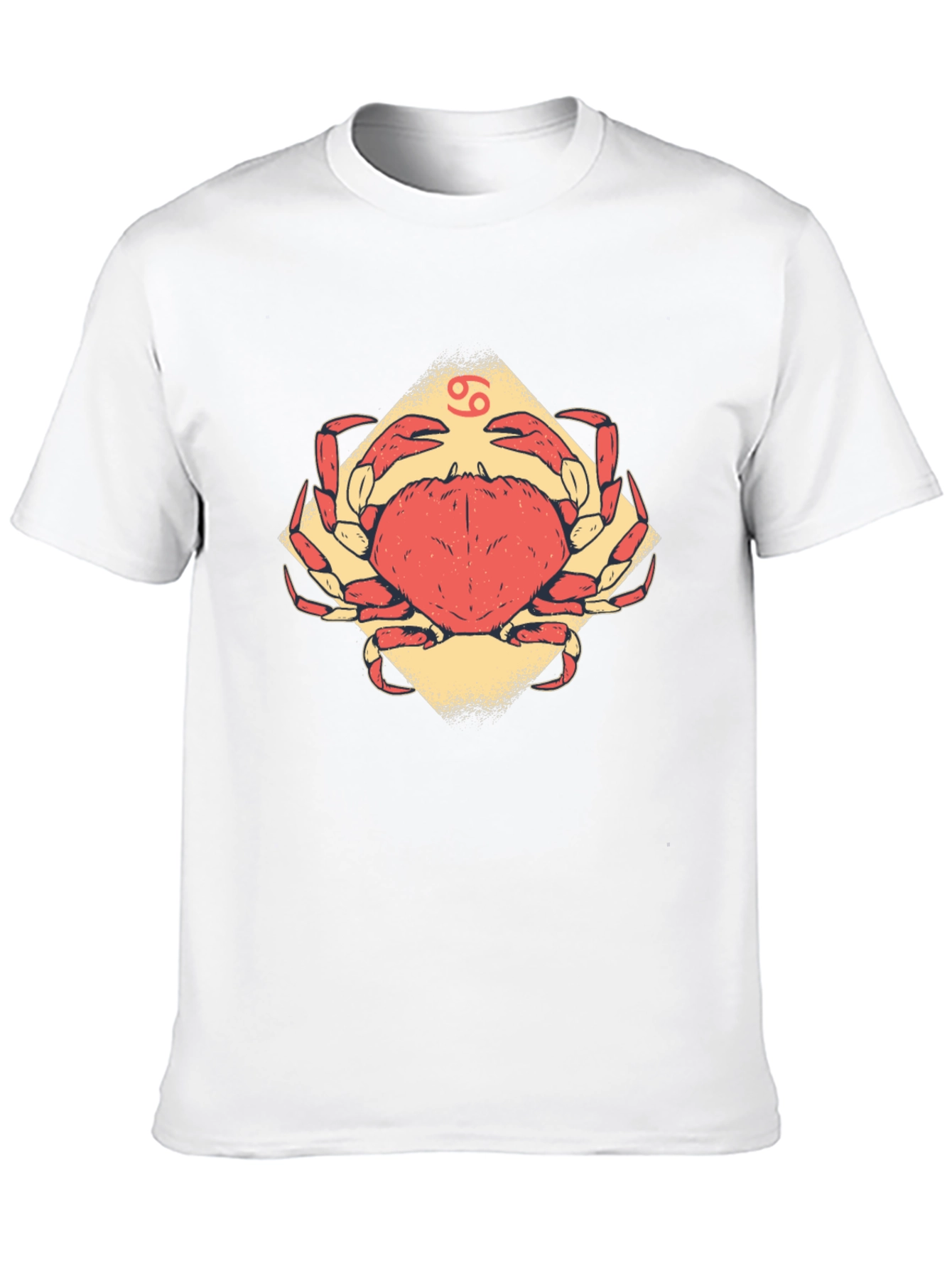 Cancer Zodiac Graphic Tee - Black Cotton T-Shirt