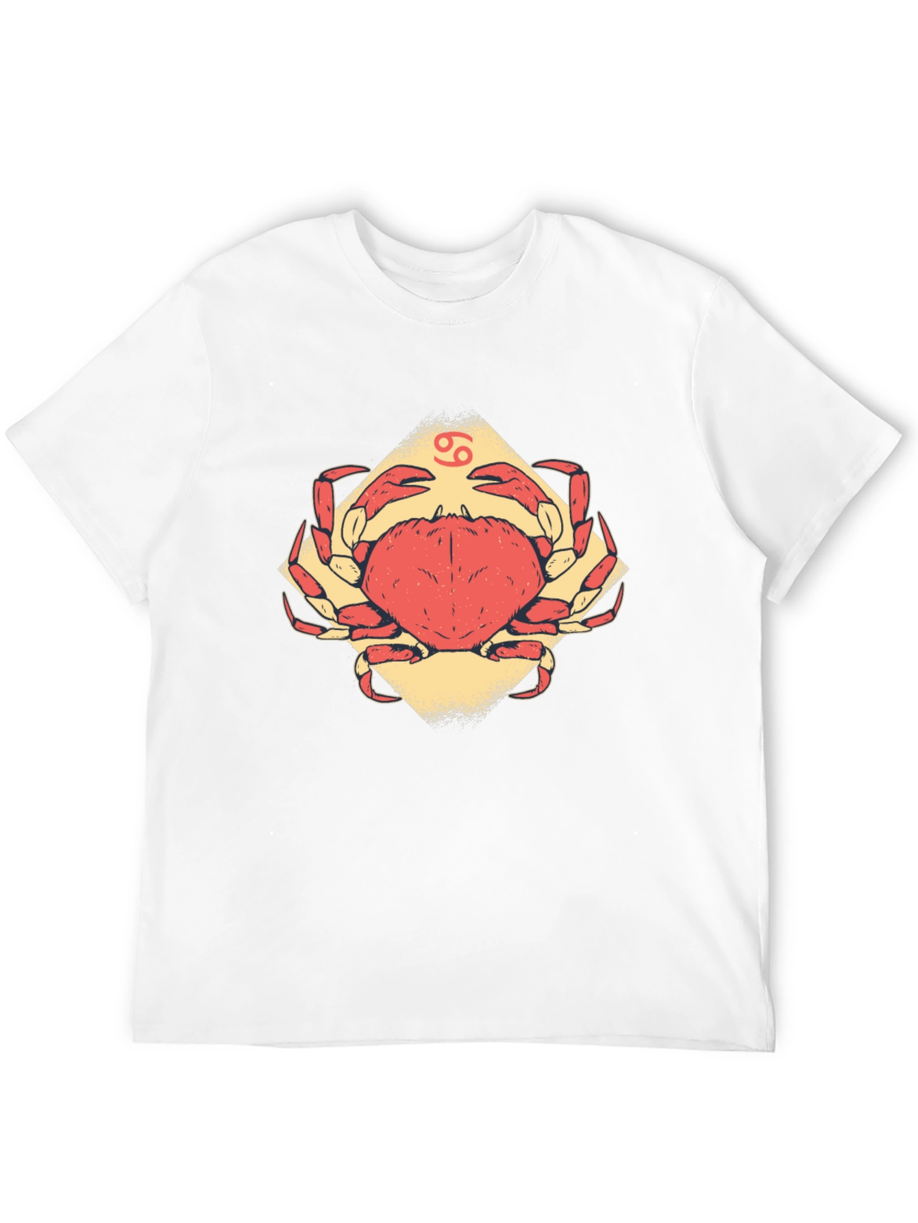 Cancer Zodiac Graphic Tee - Black Cotton T-Shirt