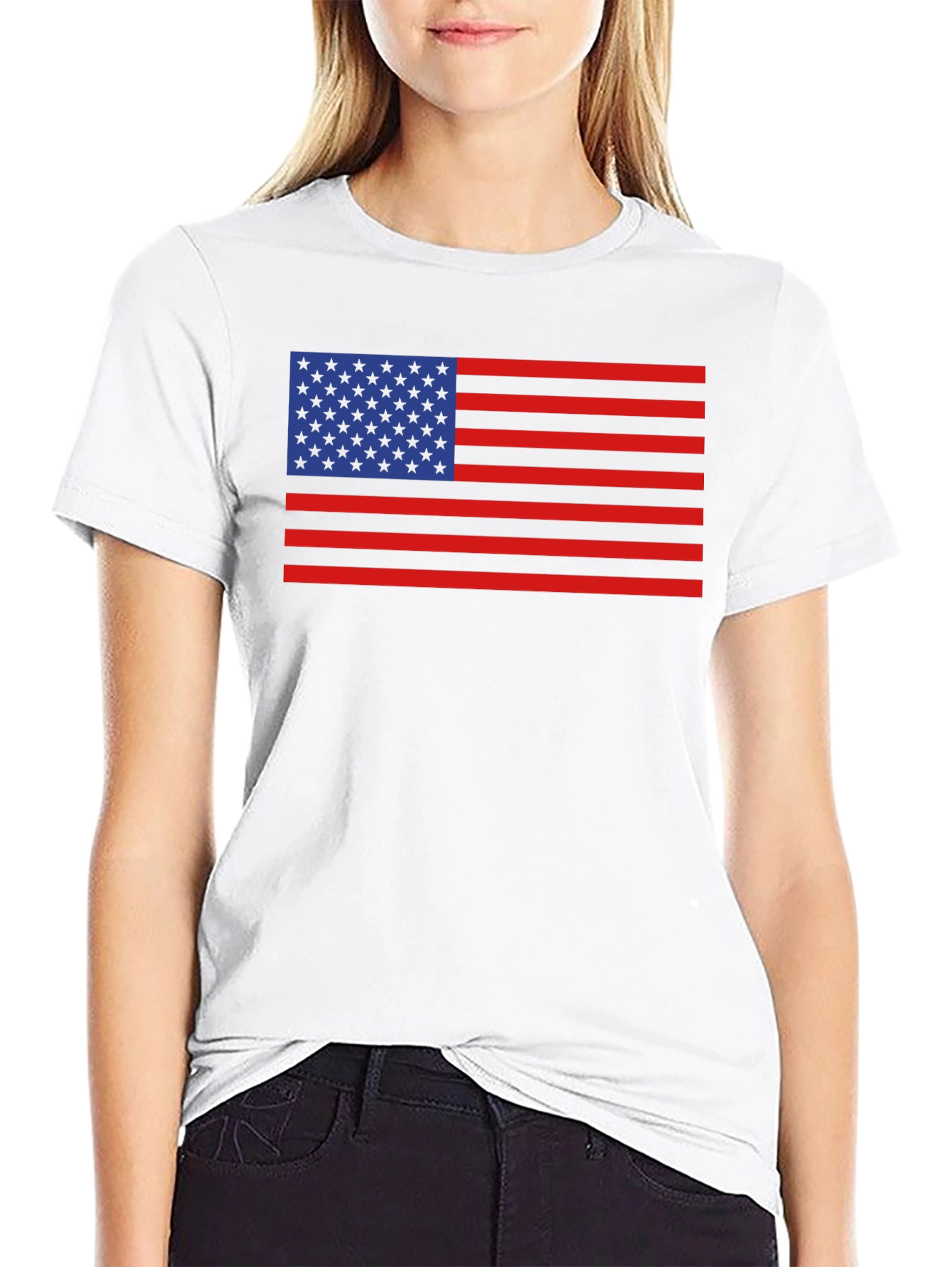 American Flag T-Shirt Patriotic USA Pride Tee