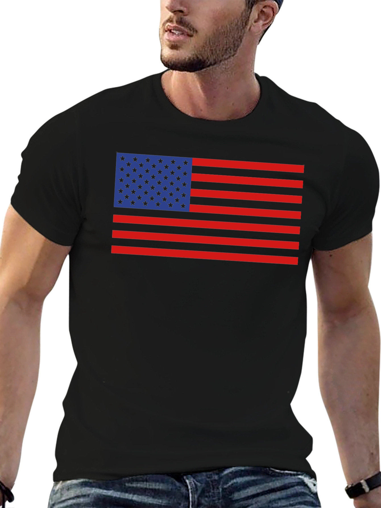American Flag T-Shirt Patriotic USA Pride Tee