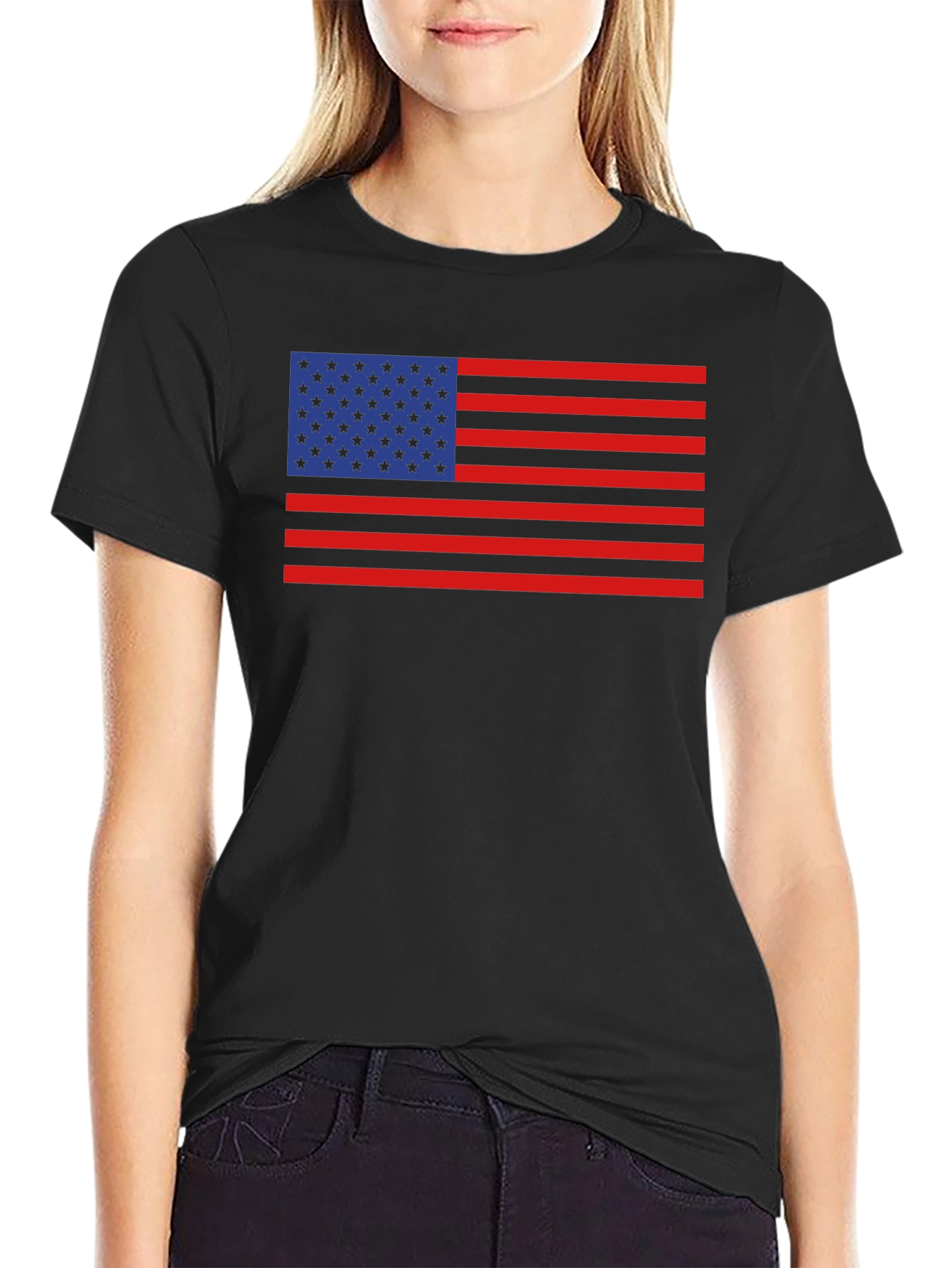American Flag T-Shirt Patriotic USA Pride Tee