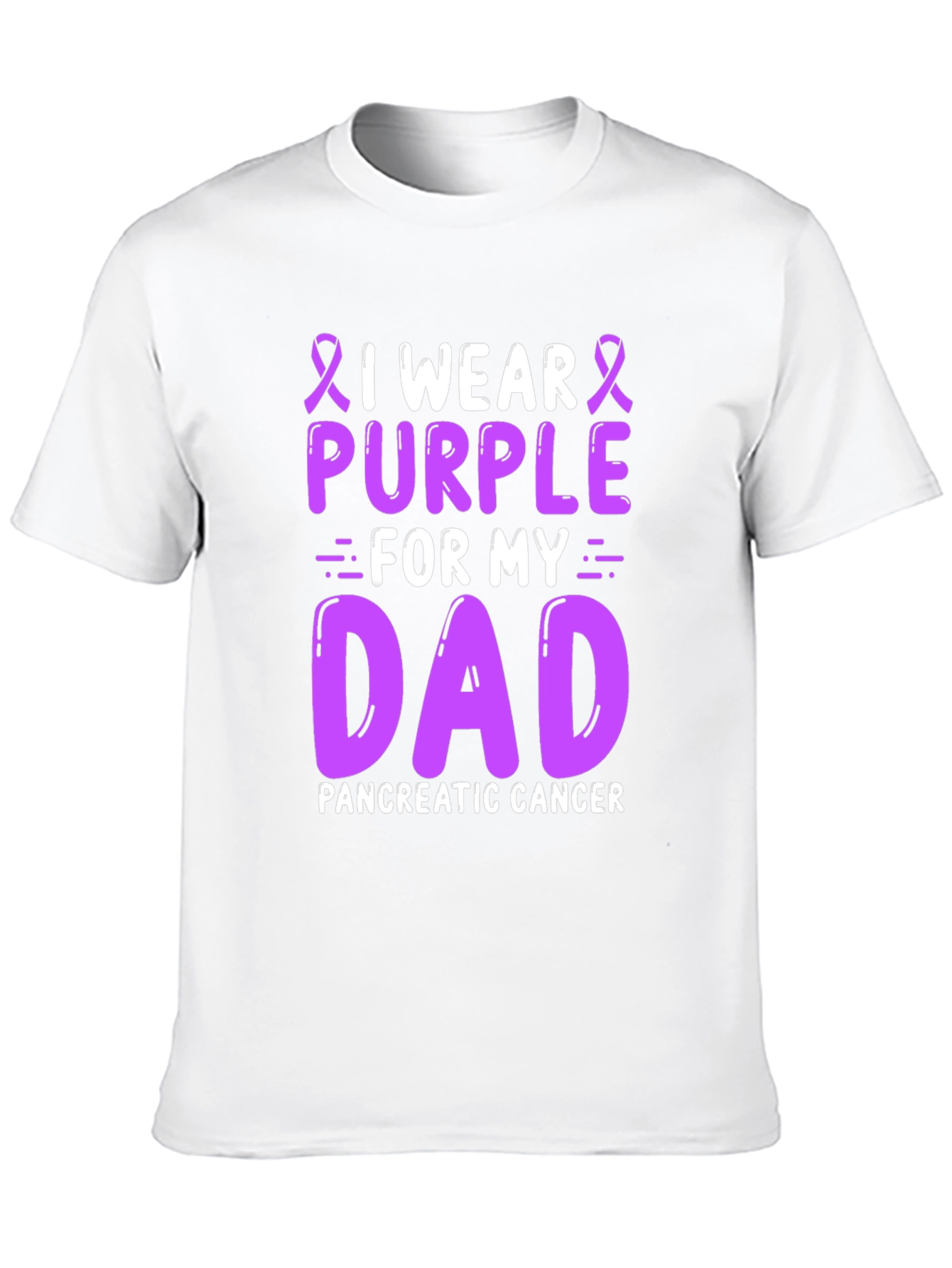 I Wear Purple for My Dad T-Shirt