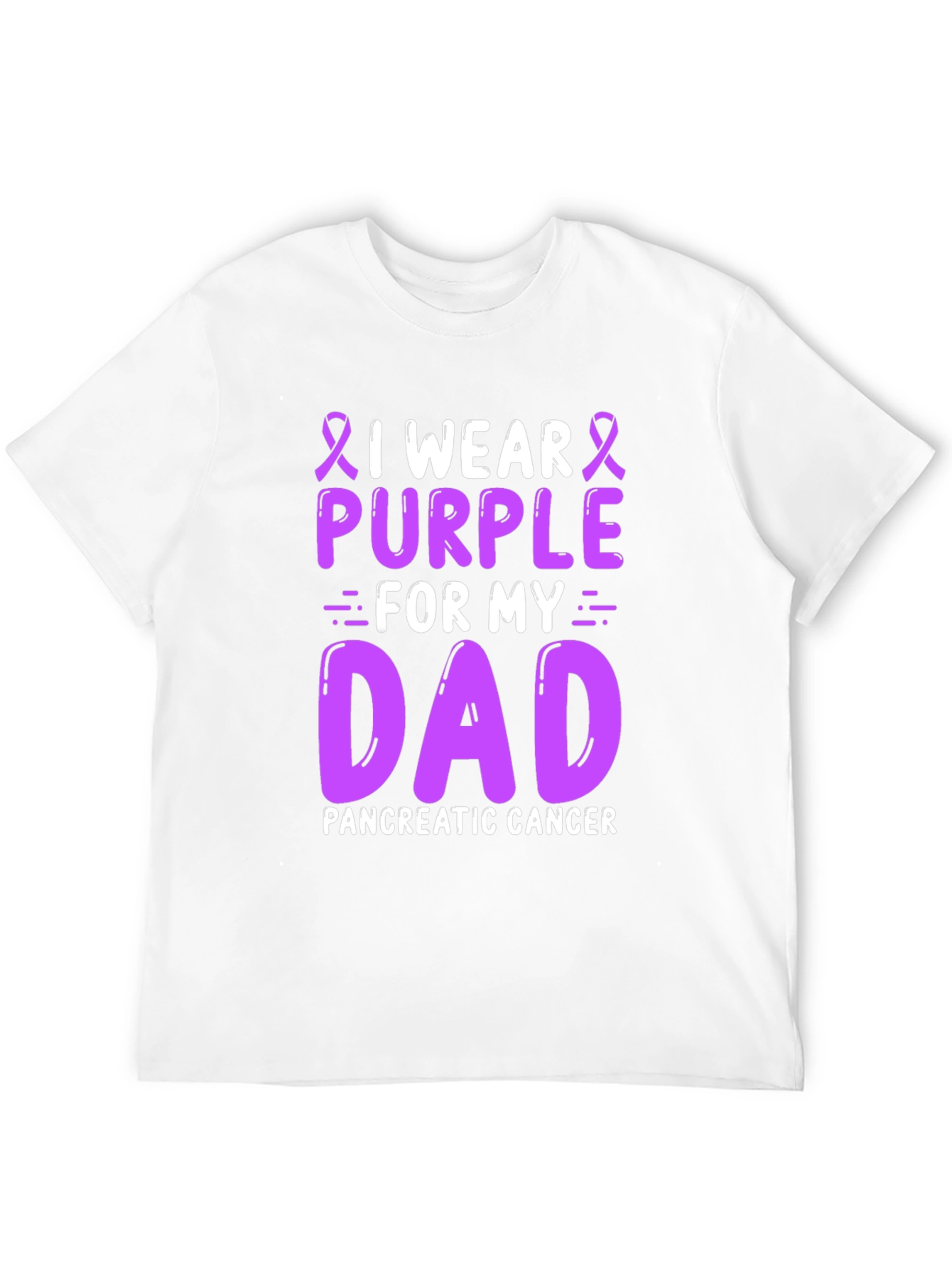 I Wear Purple for My Dad T-Shirt