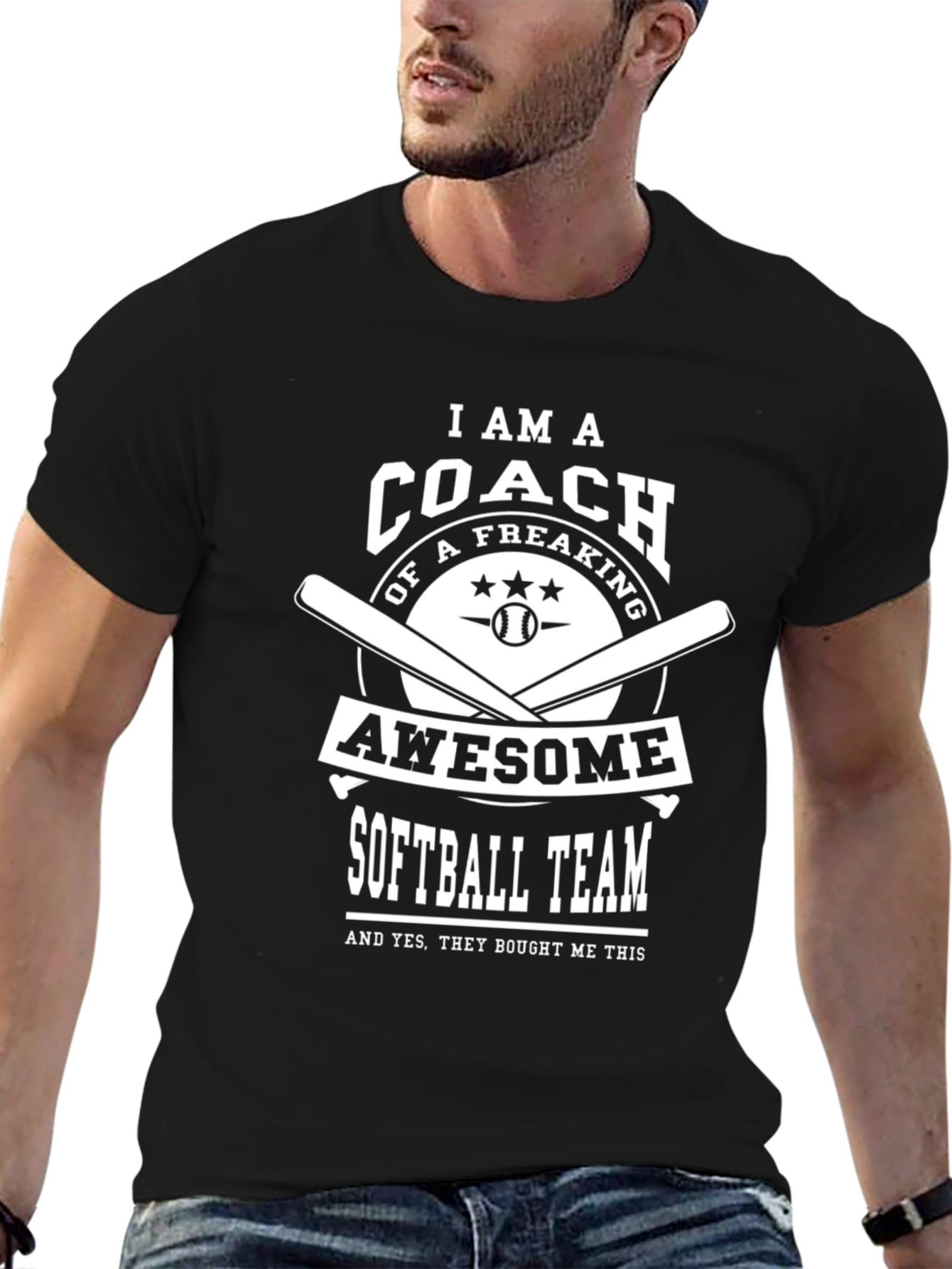 Awesome Coach Softball Team T-Shirt