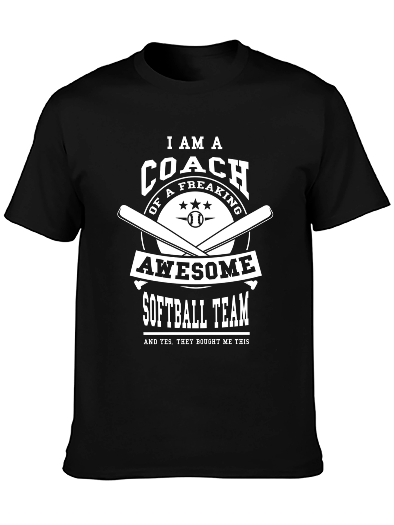 Awesome Coach Softball Team T-Shirt