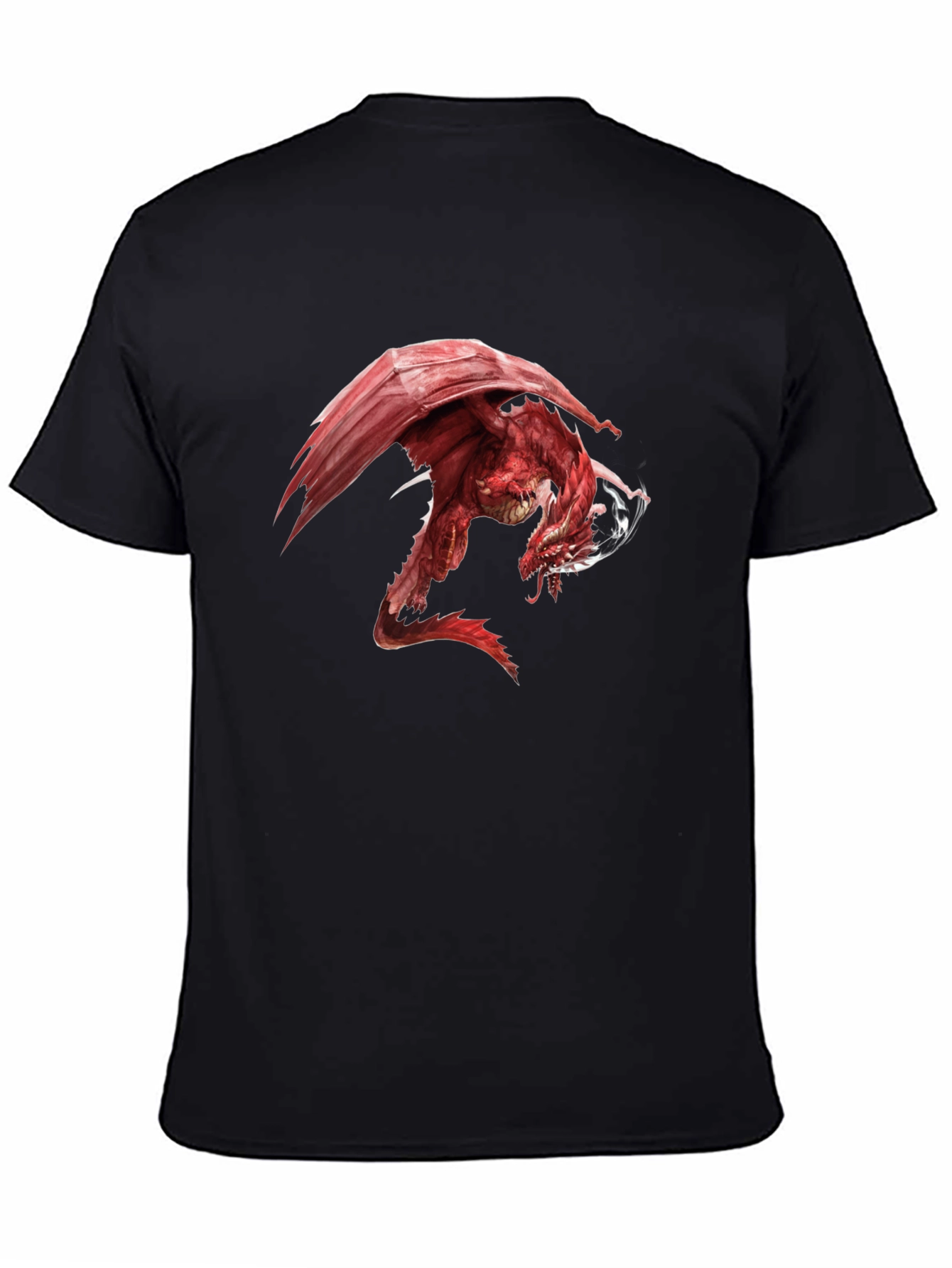 Red Dragon Graphic Black T-Shirt