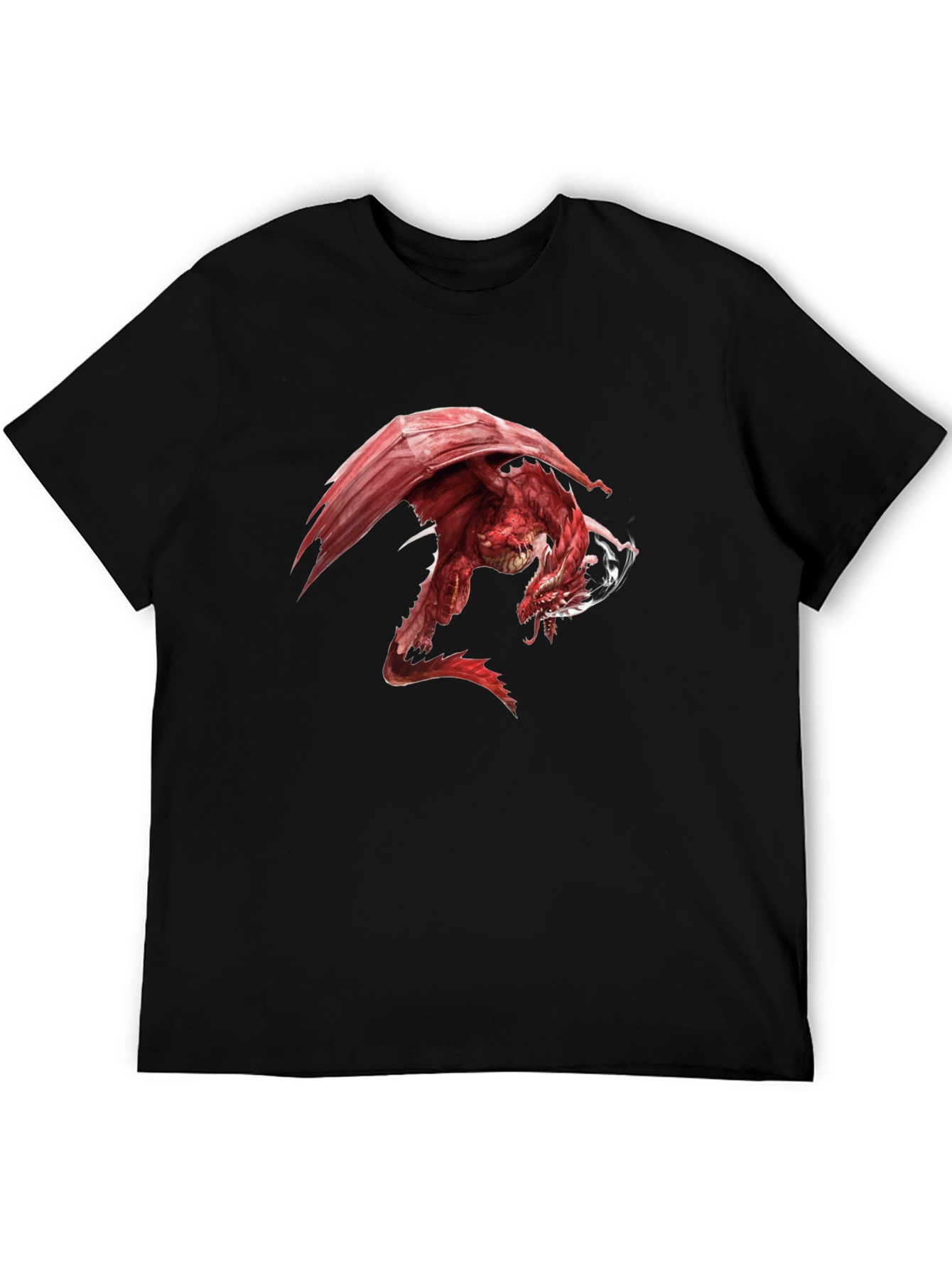 Red Dragon Graphic Black T-Shirt