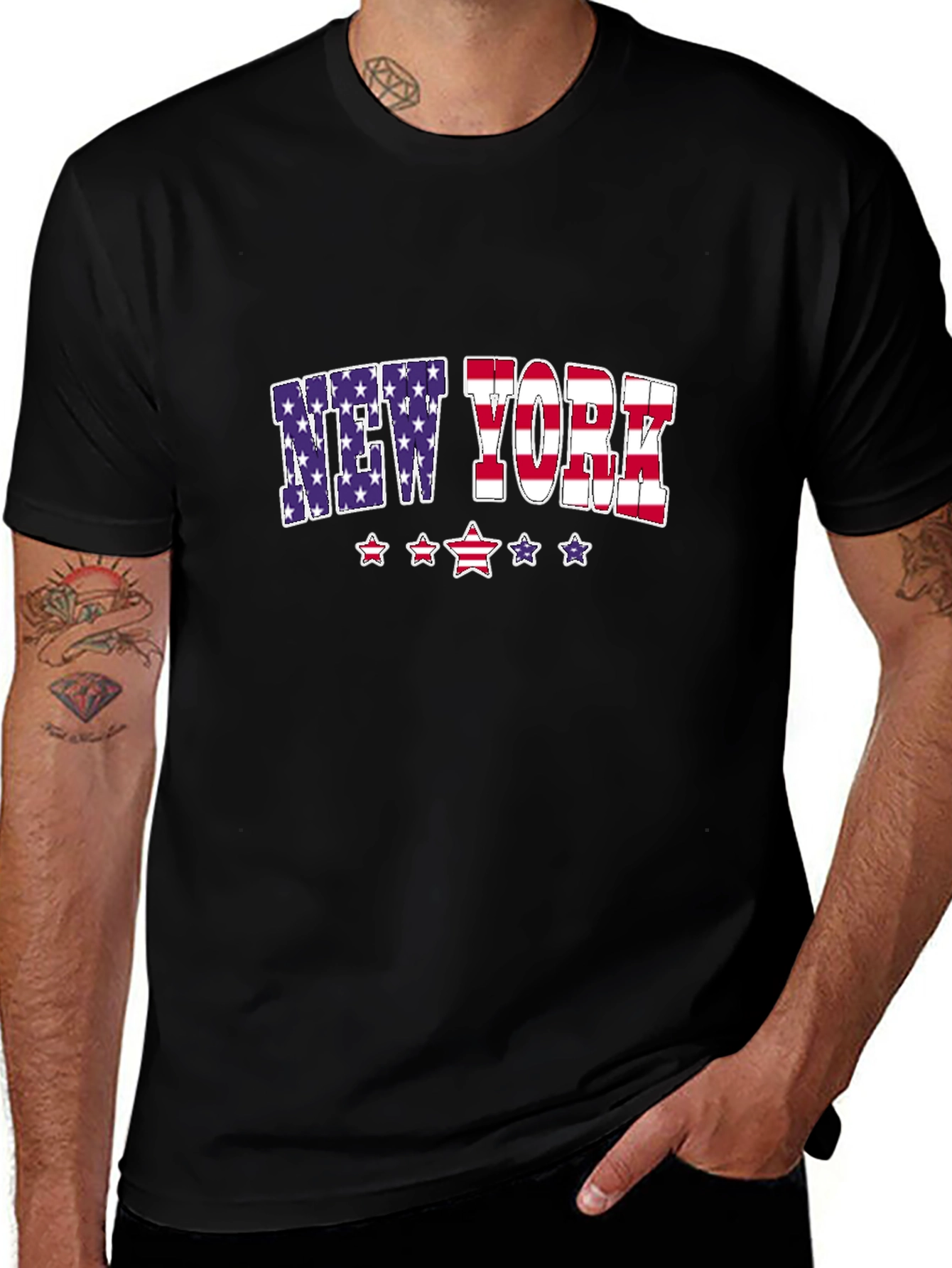 New York Stars & Stripes Graphic Tee