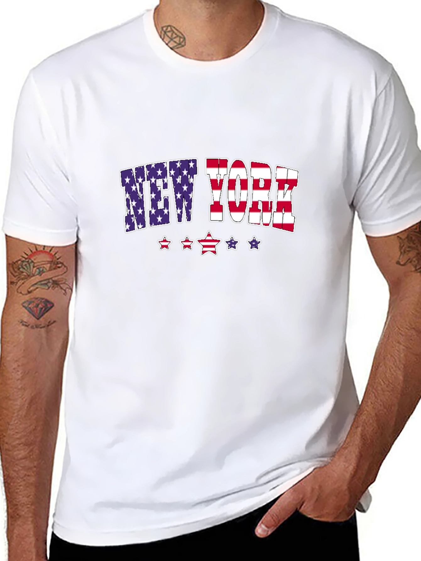 New York Stars & Stripes Graphic Tee