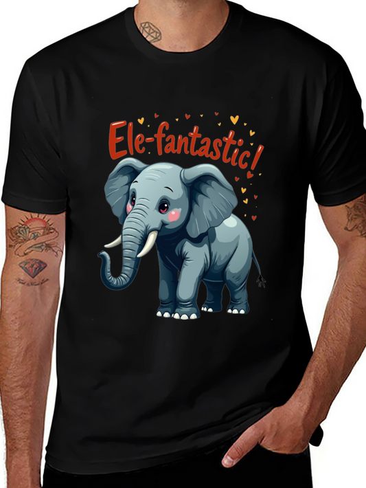 Ele-fantastic Elephant T-Shirt - Cute Cartoon Tee