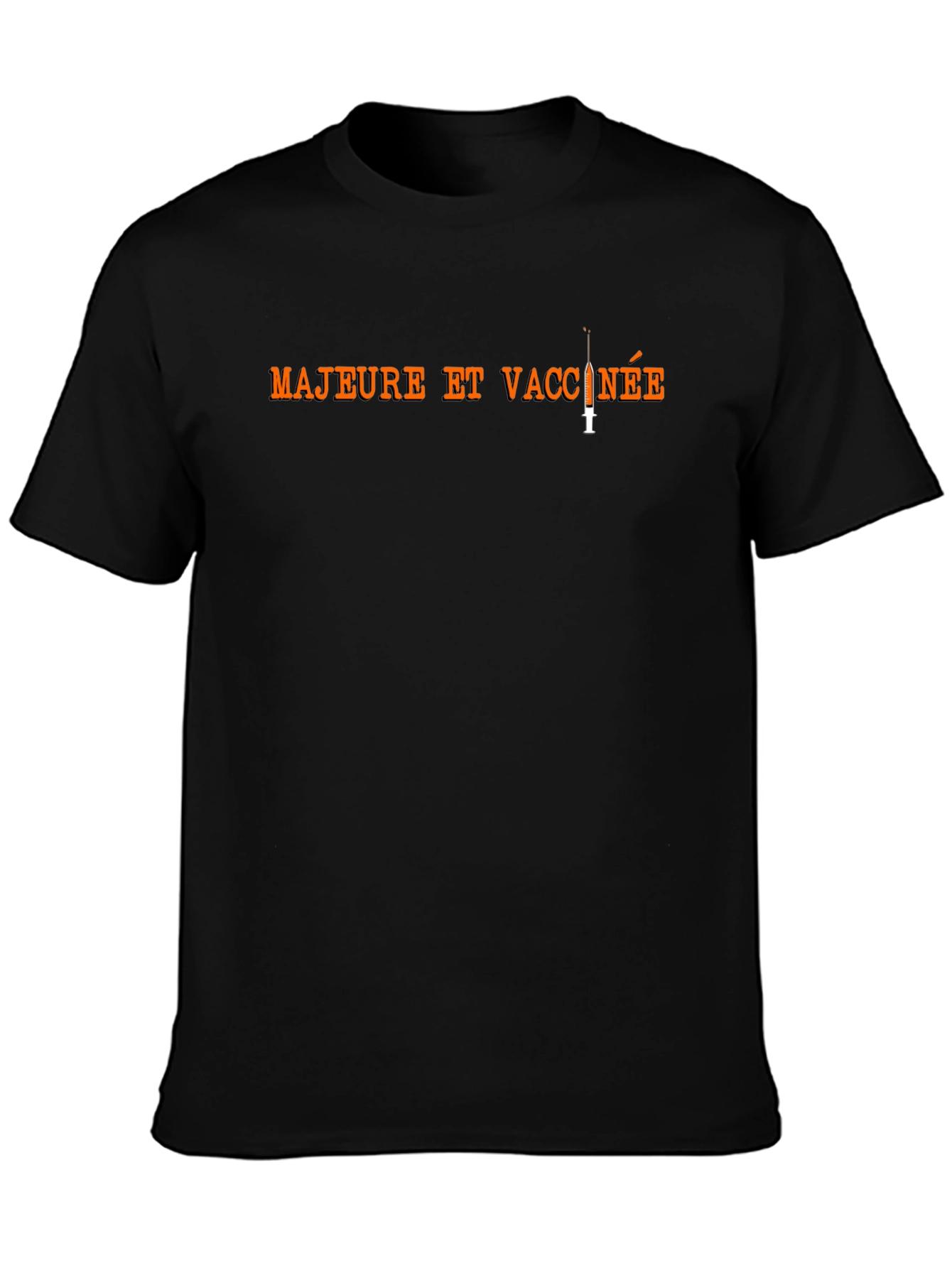 Majeure et Vaccinee T-Shirt - Black