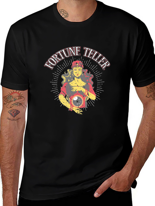 Fortune Teller Graphic Tee - Mystical Design Soft Cotton