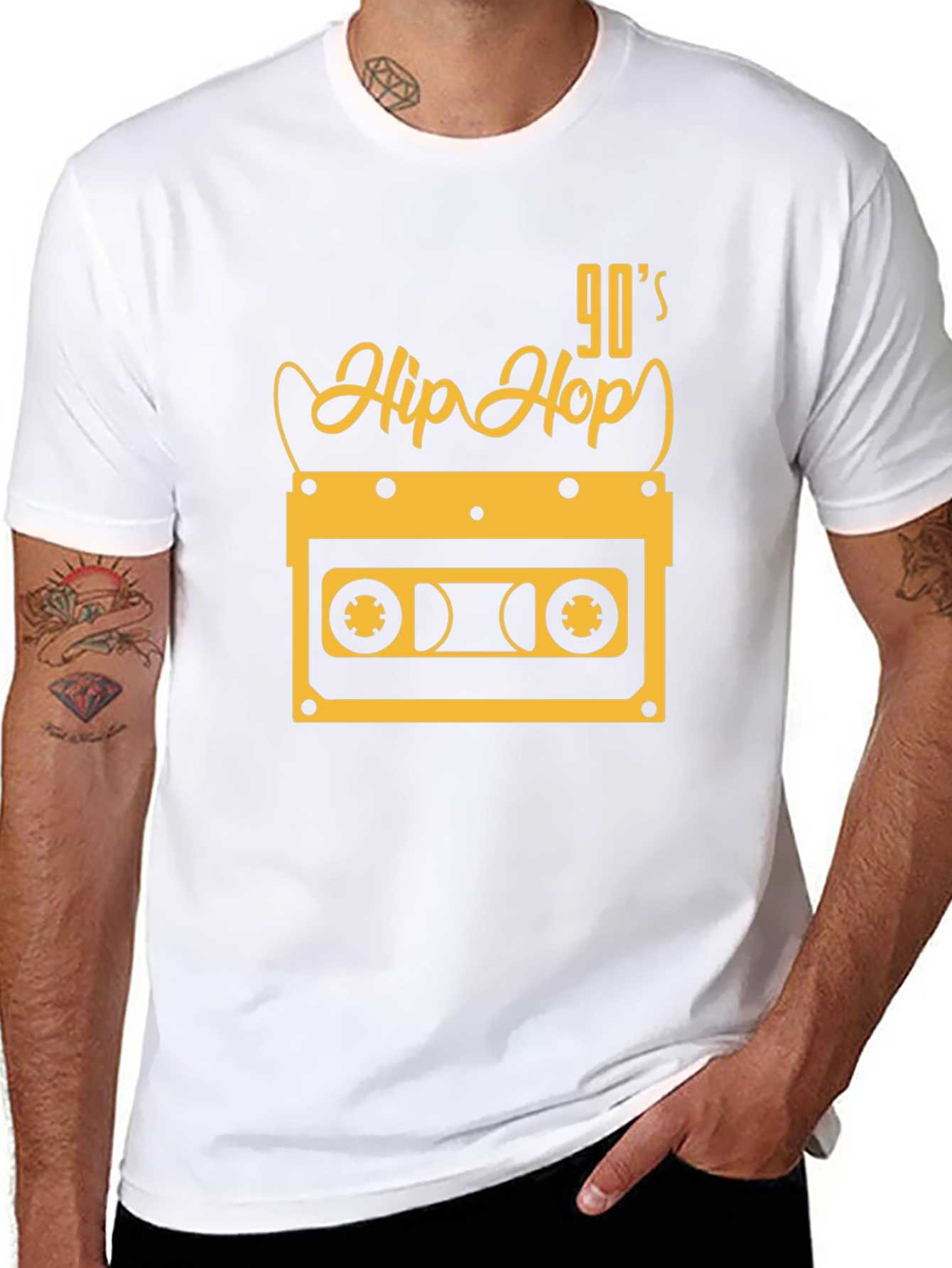 90s Hip Hop Cassette Tape Graphic Tee
