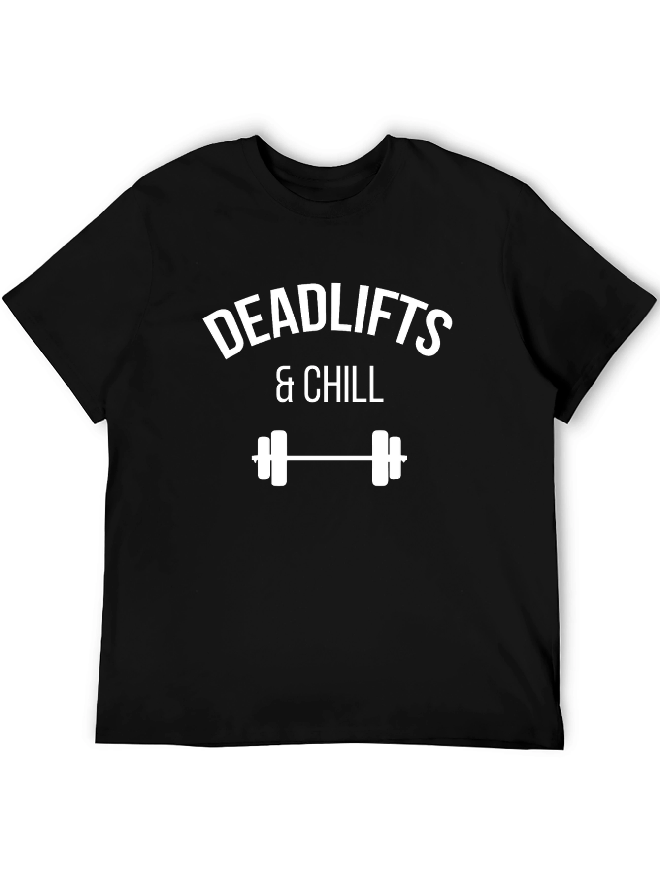 Deadlifts & Chill Black Graphic Tee