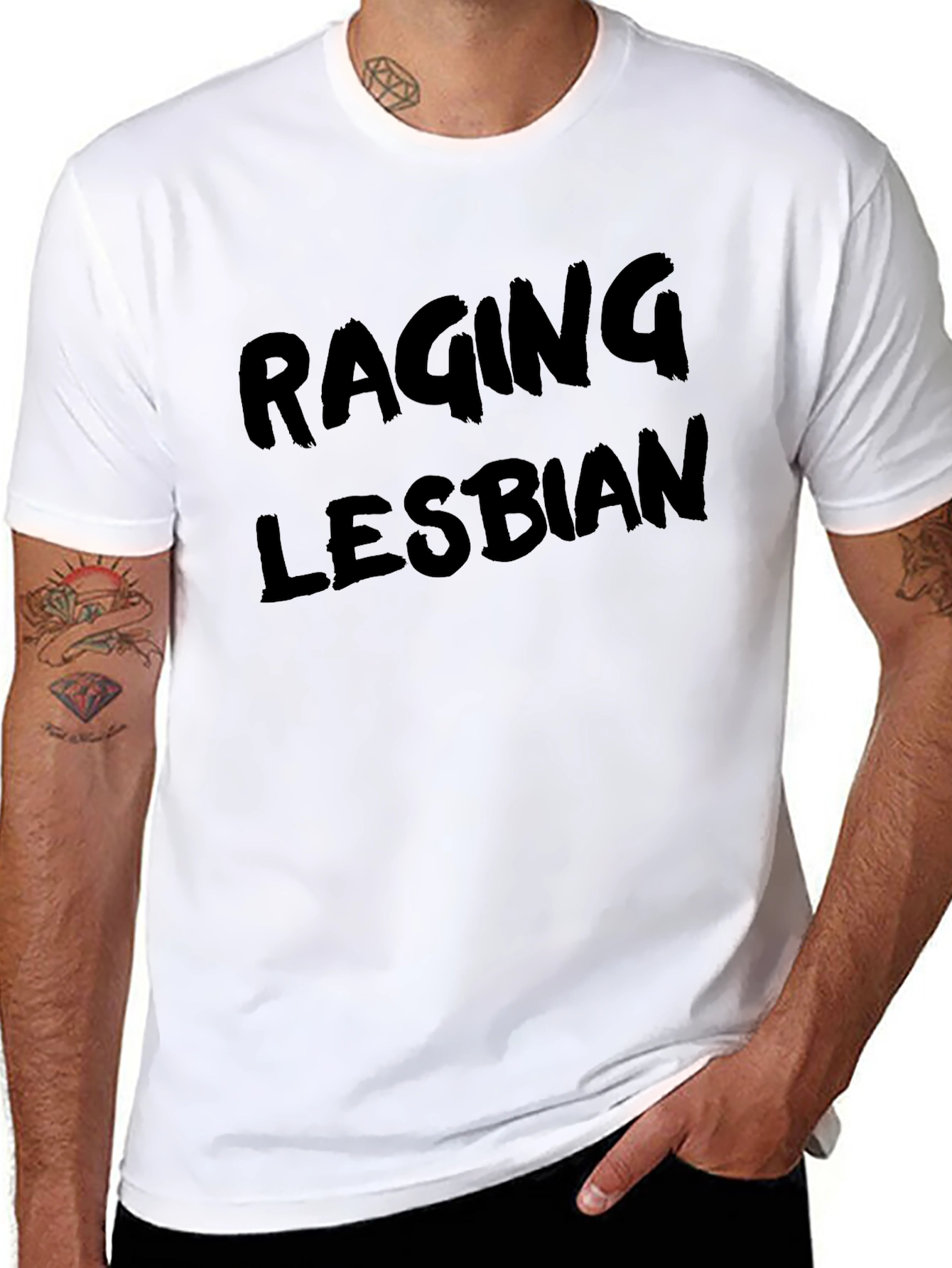 Raging Lesbian T-Shirt - Bold Statement Tee
