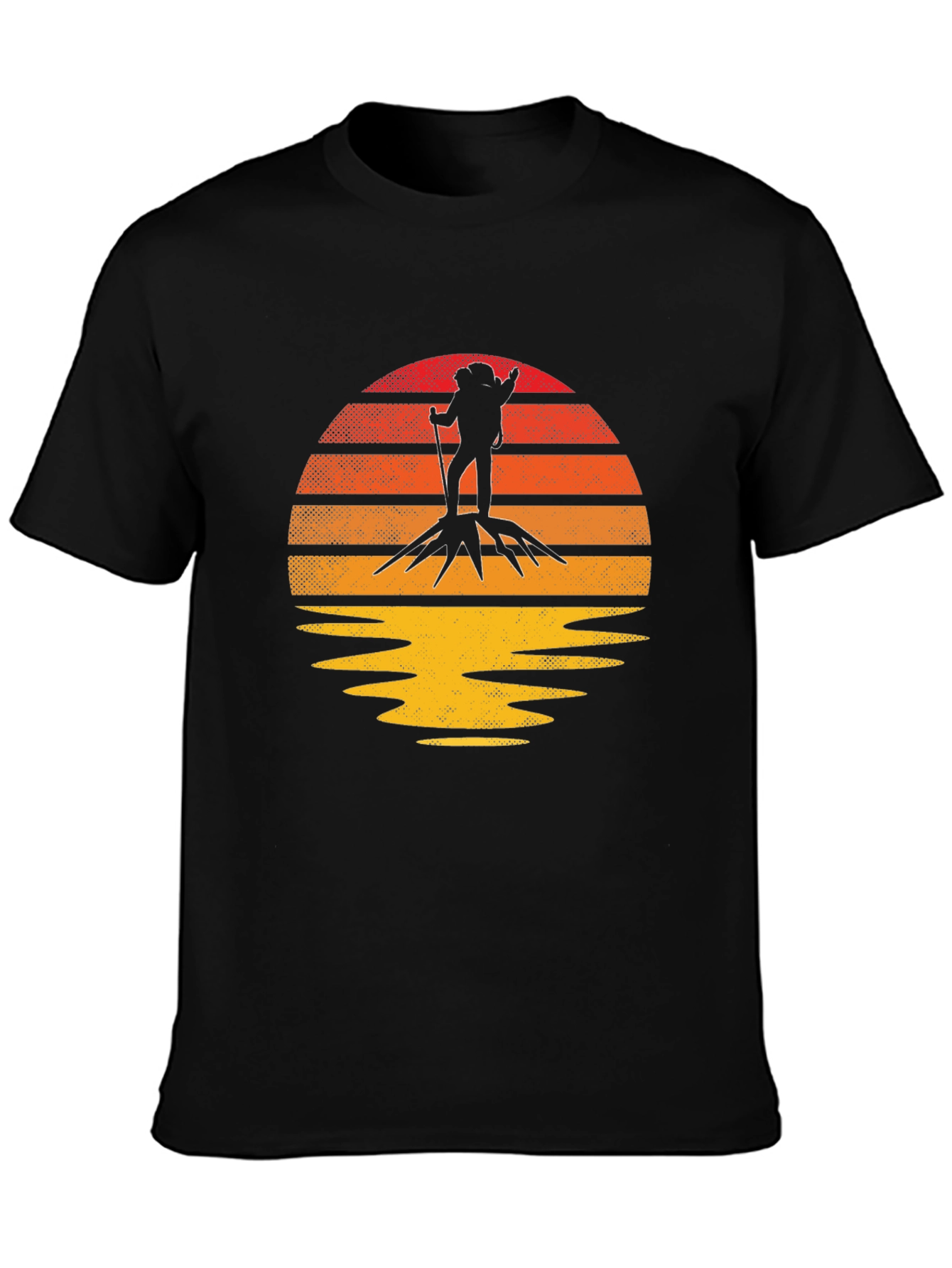 Retro Hiker Graphic Tee - Adventure Shirt
