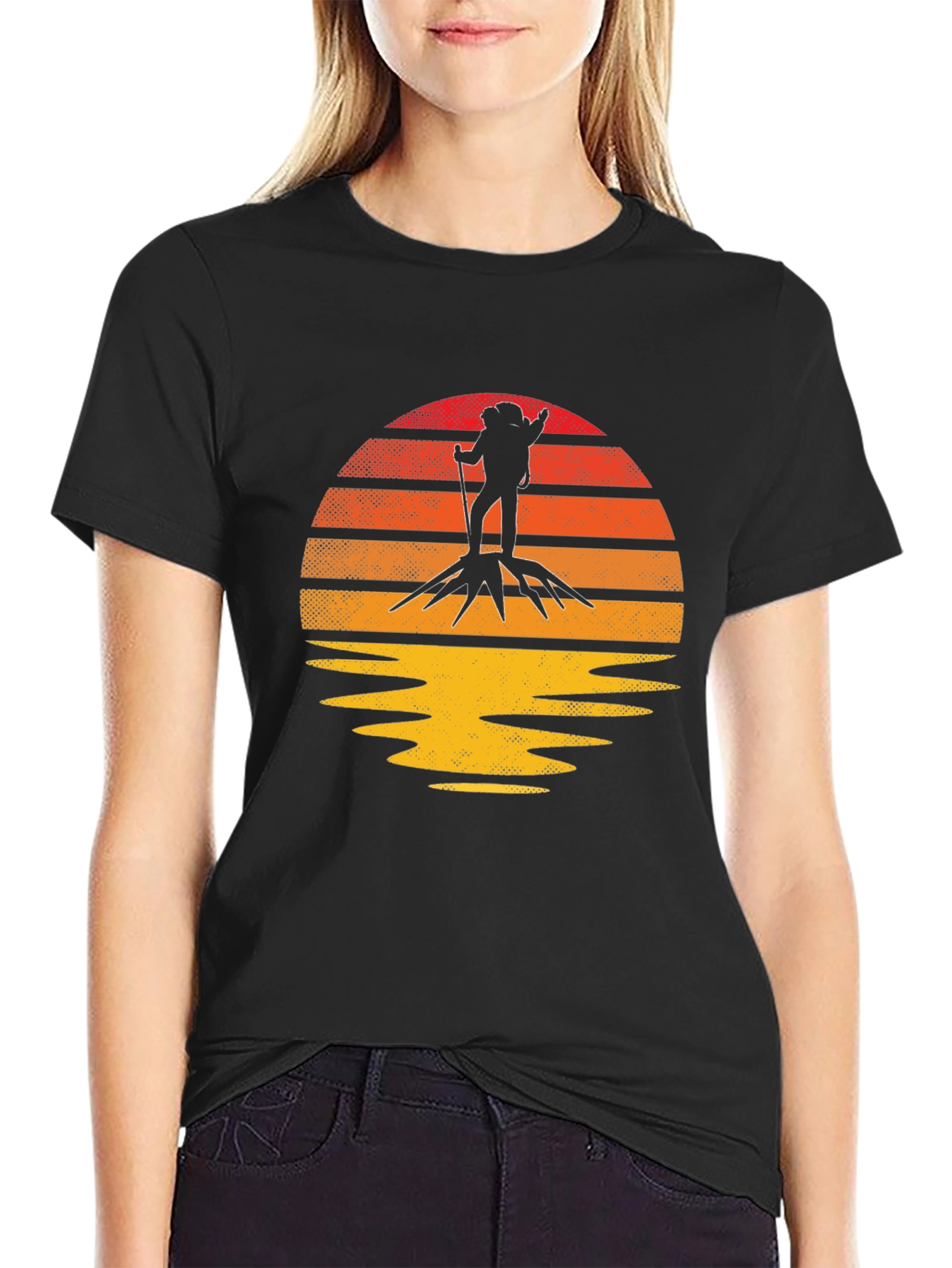 Retro Hiker Graphic Tee - Adventure Shirt