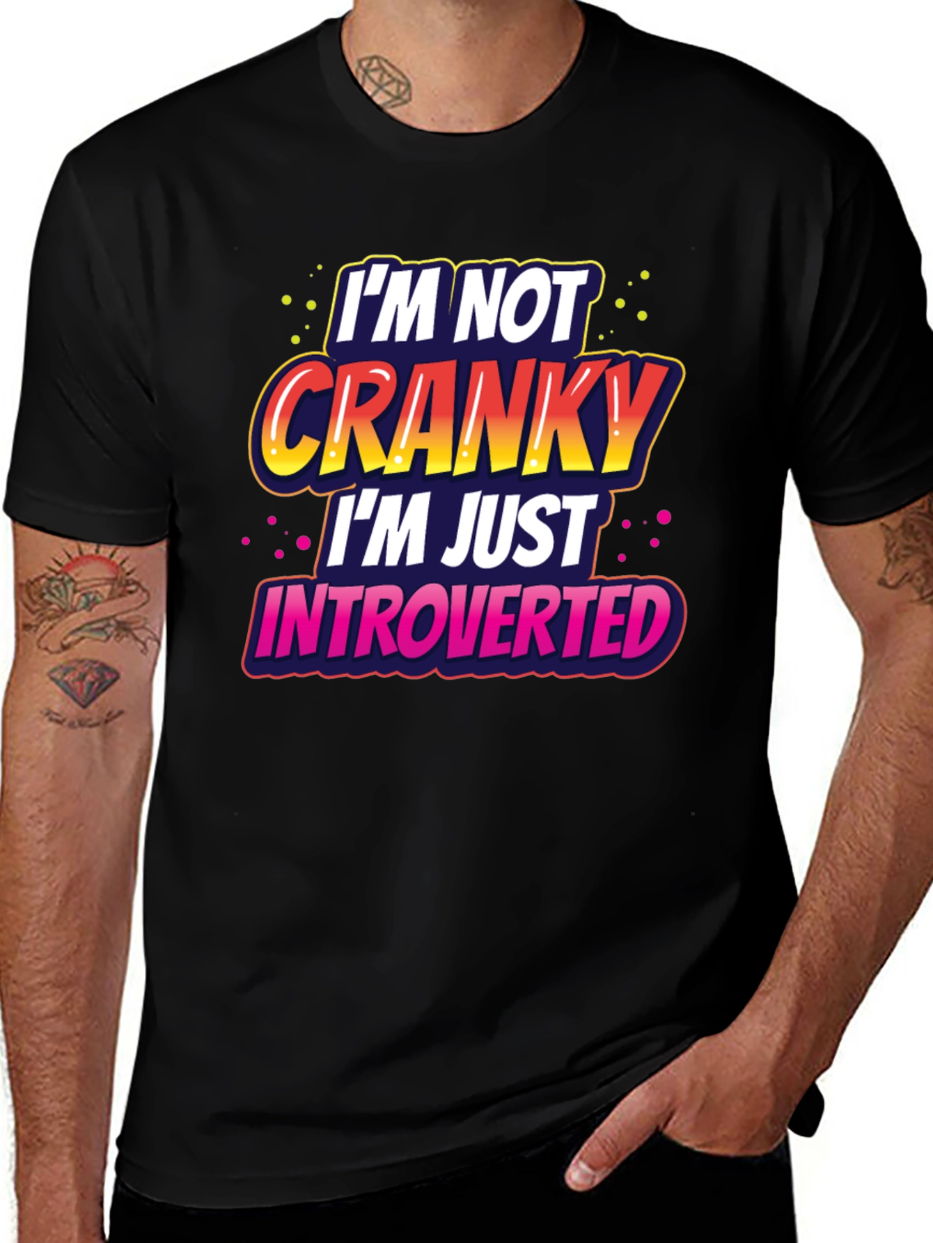 Introverted Graphic Tee -  Funny Novelty T-Shirt