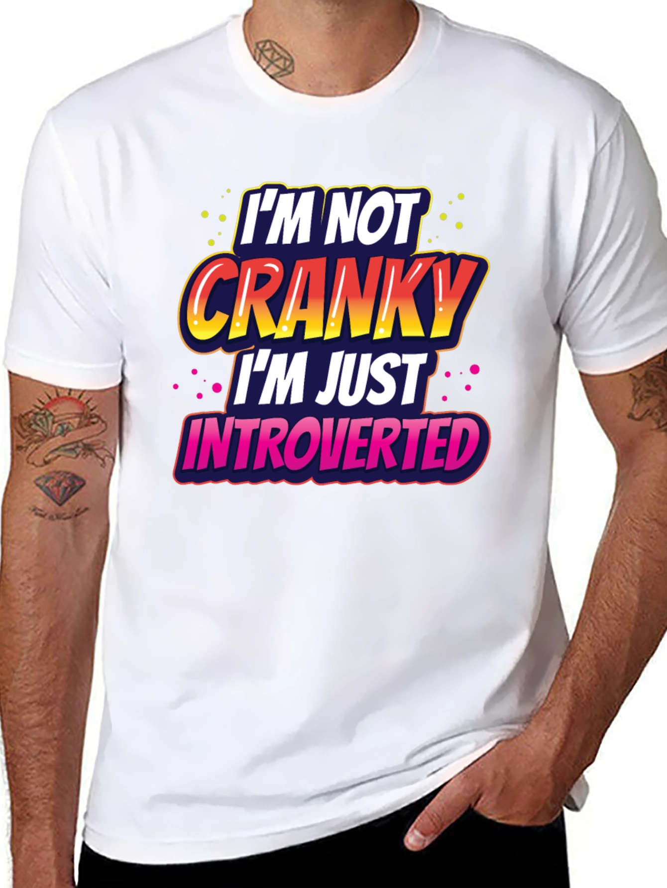 Introverted Graphic Tee -  Funny Novelty T-Shirt