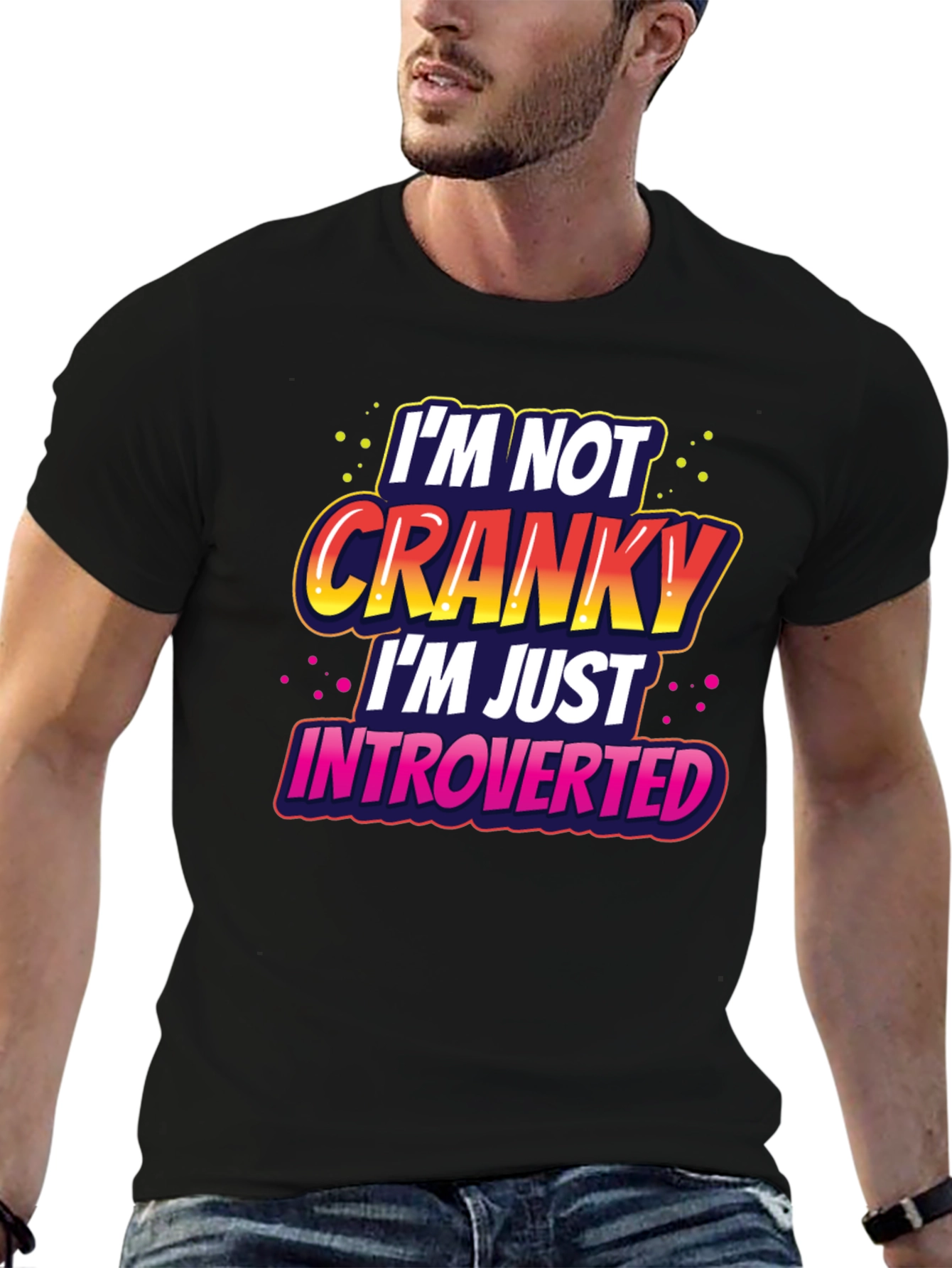Introverted Graphic Tee -  Funny Novelty T-Shirt