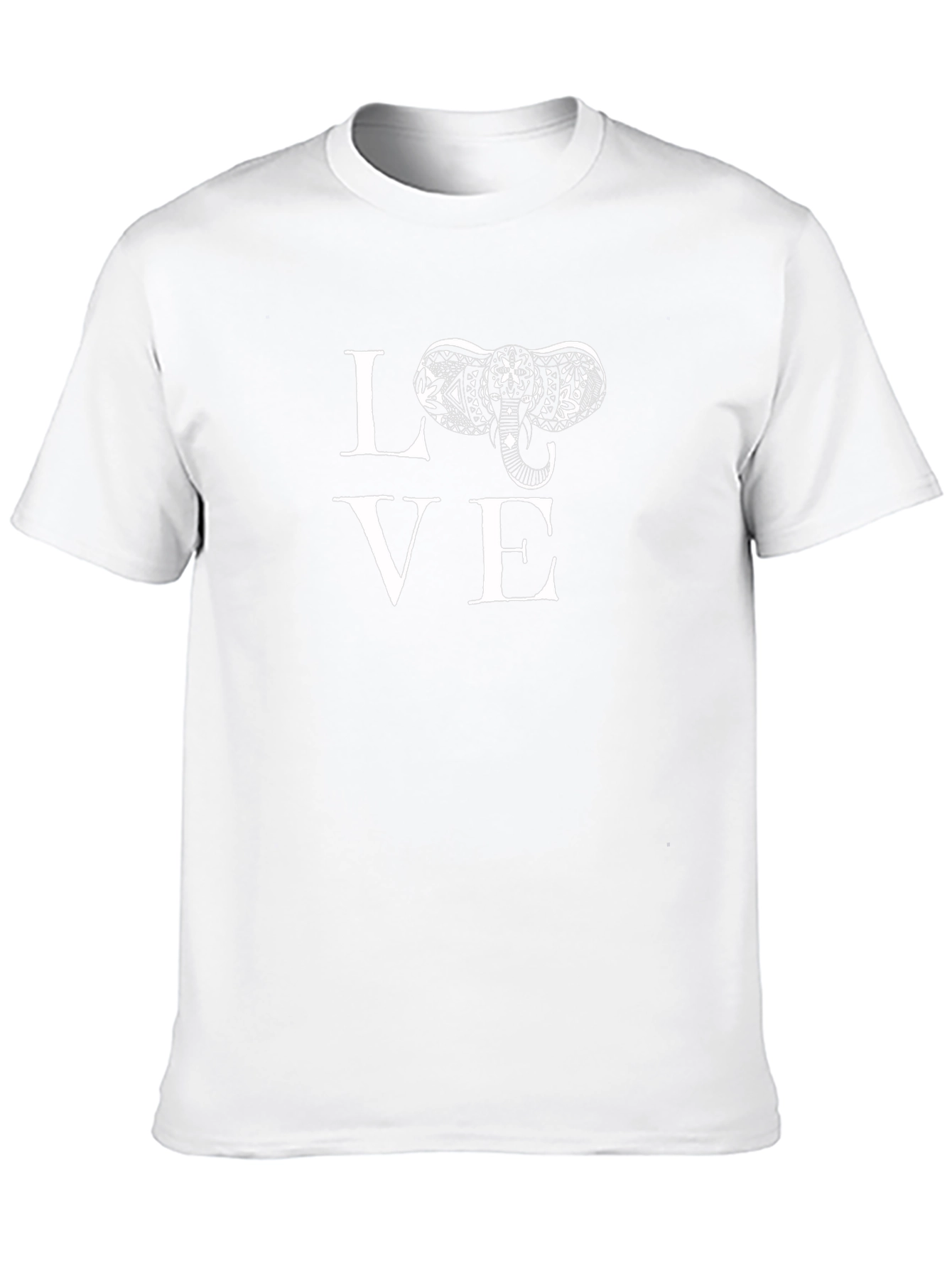 Love Elephant Graphic Print Tee