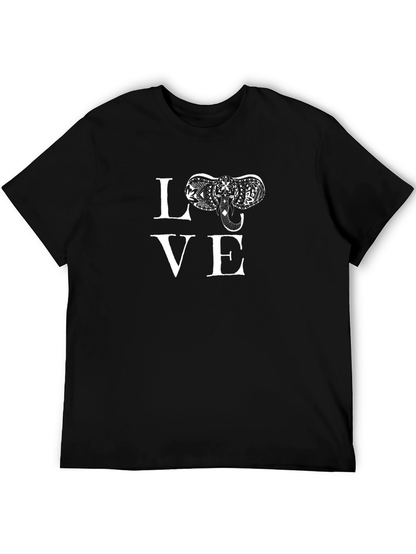 Love Elephant Graphic Print Tee