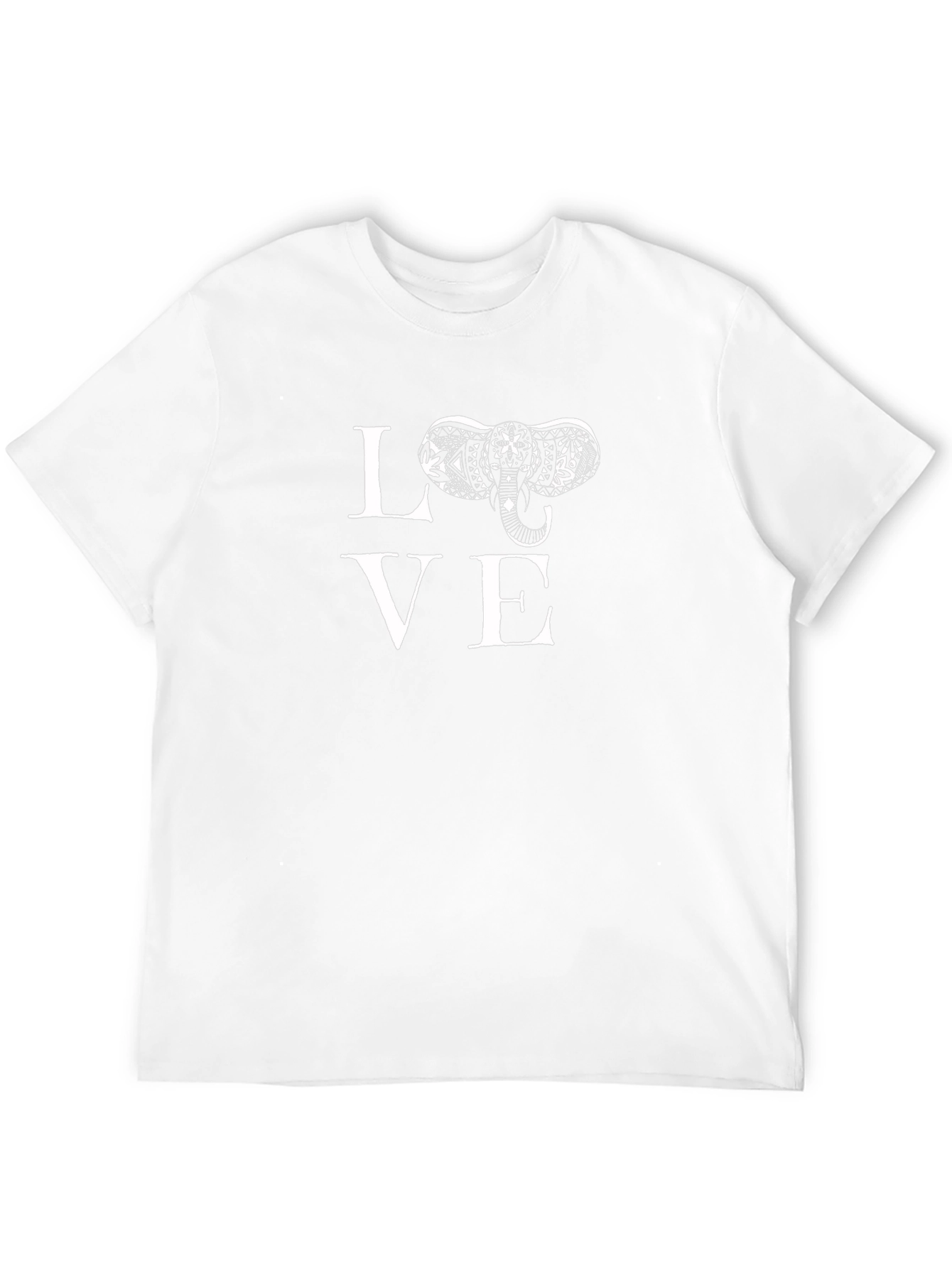Love Elephant Graphic Print Tee