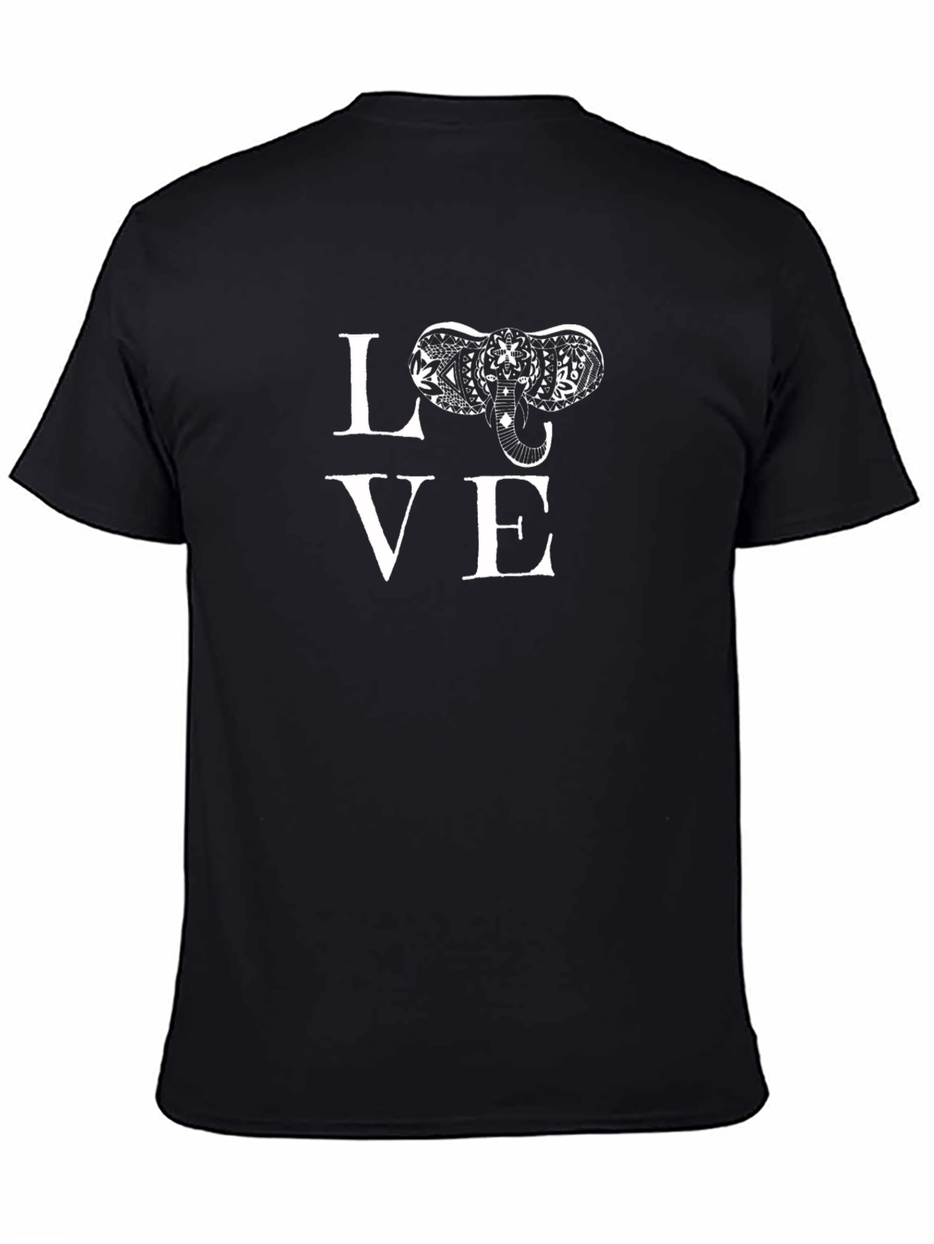 Love Elephant Graphic Print Tee