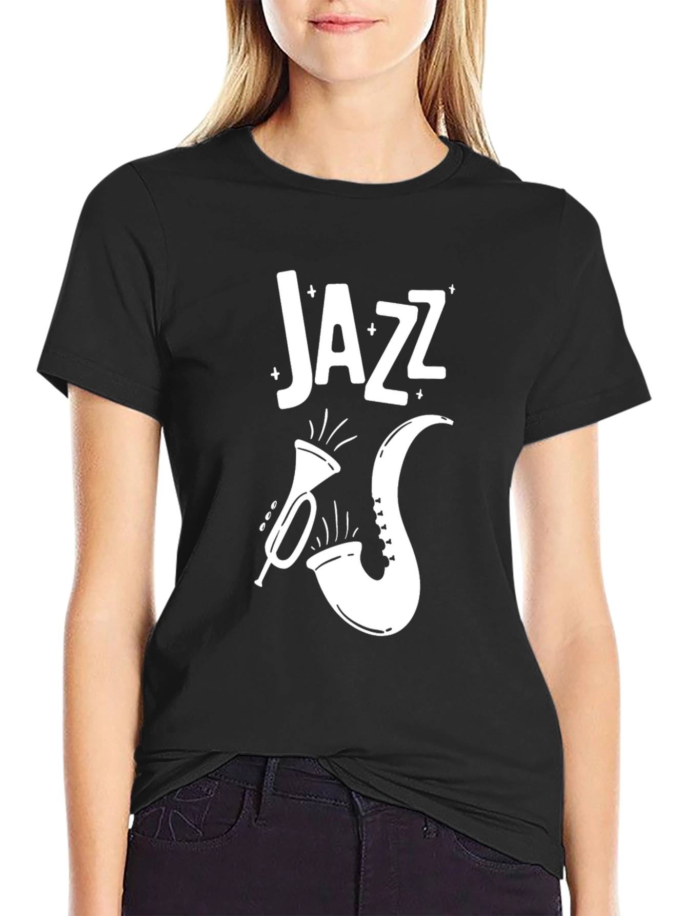 Jazz Music T-Shirt - Black