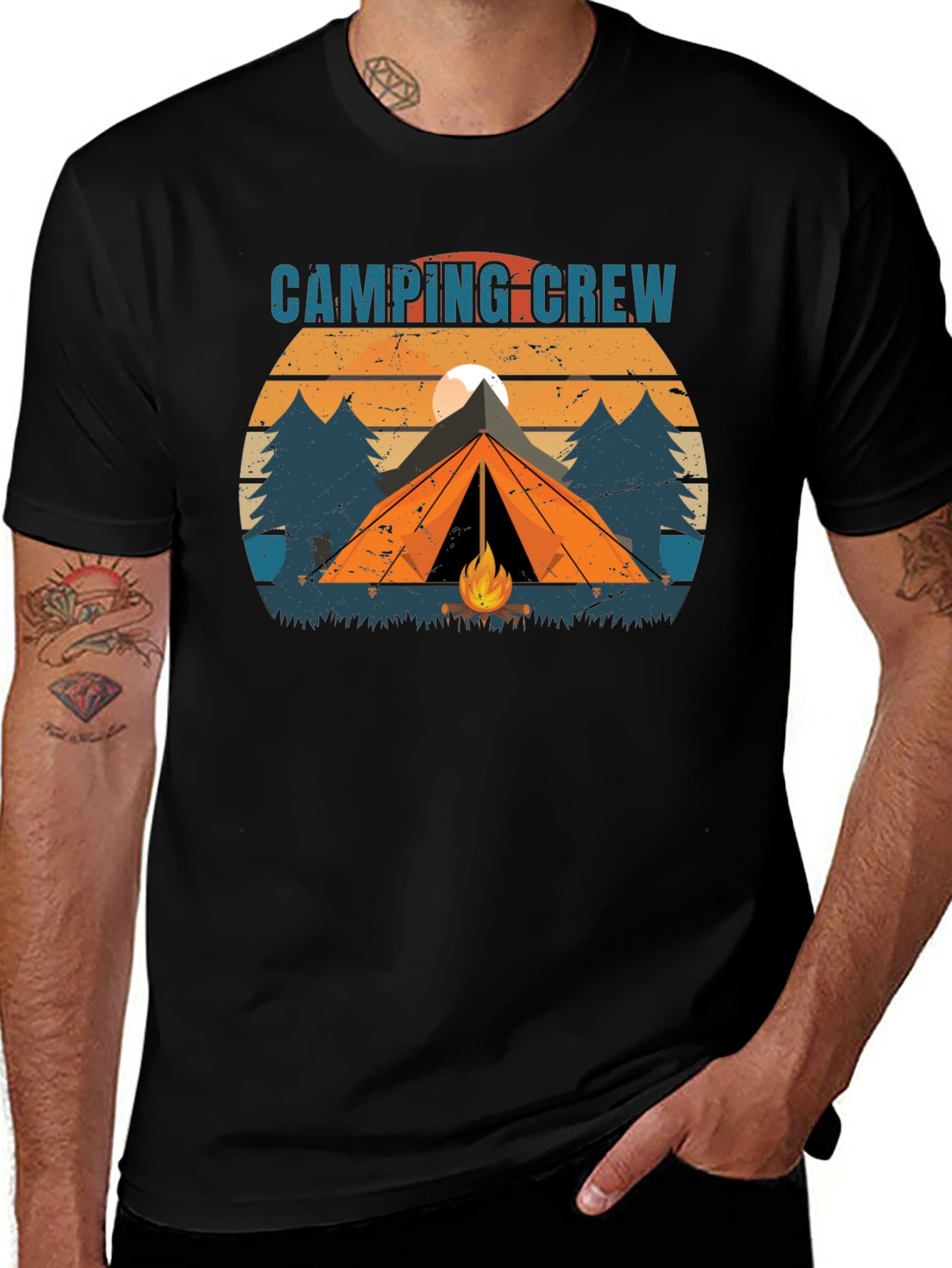 Camping Crew Graphic T-Shirt