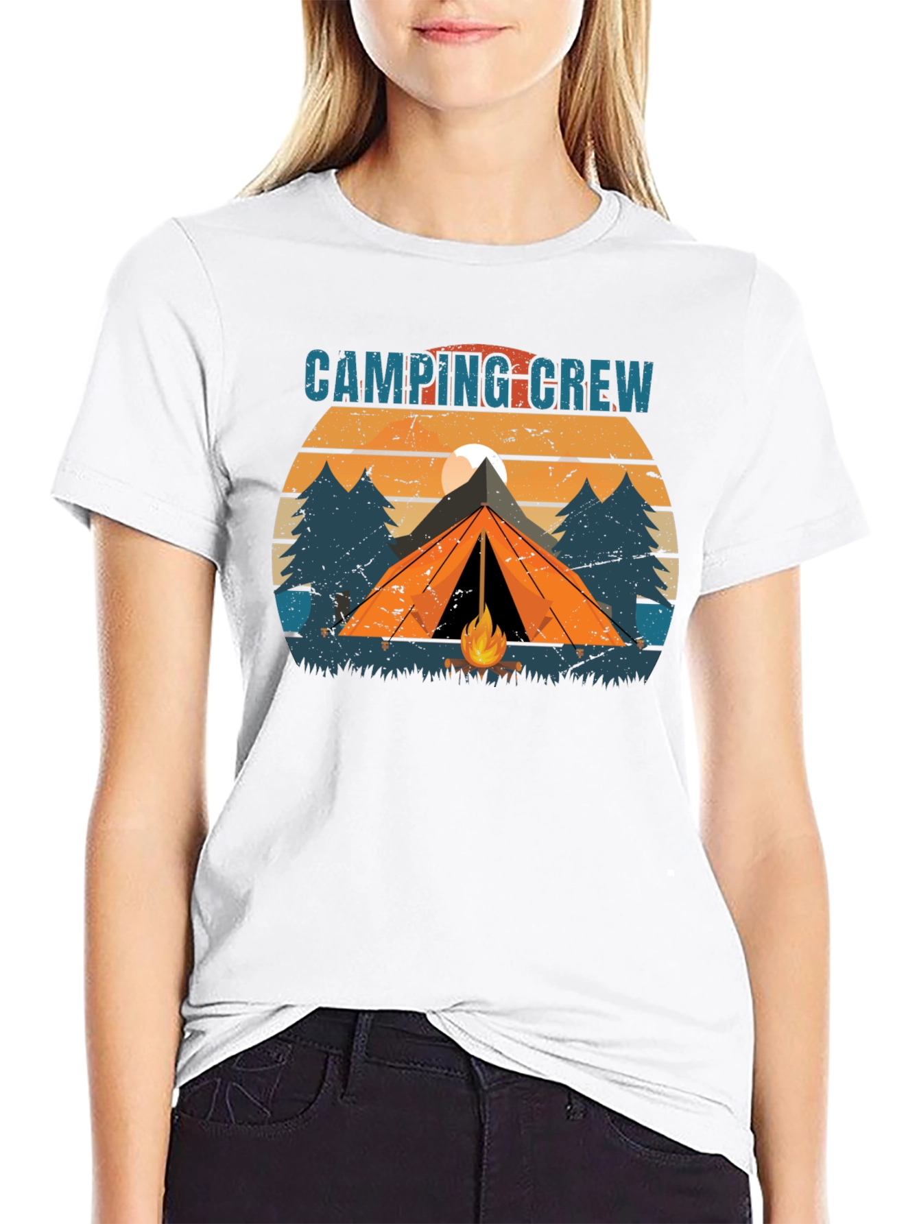 Camping Crew Graphic T-Shirt