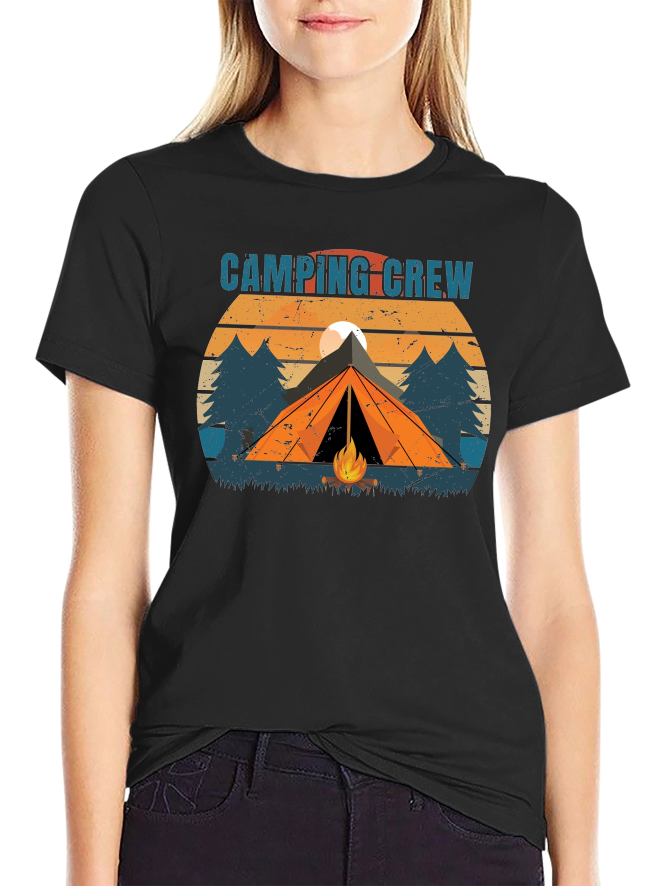 Camping Crew Graphic T-Shirt