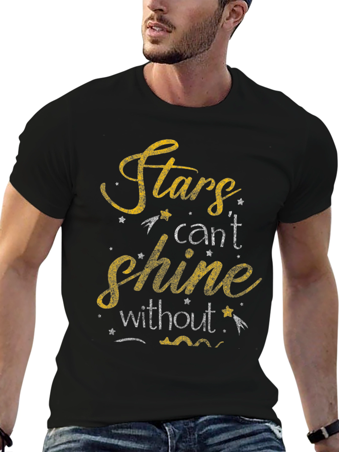 Stars Cant Shine T-Shirt - Motivational Graphic Tee