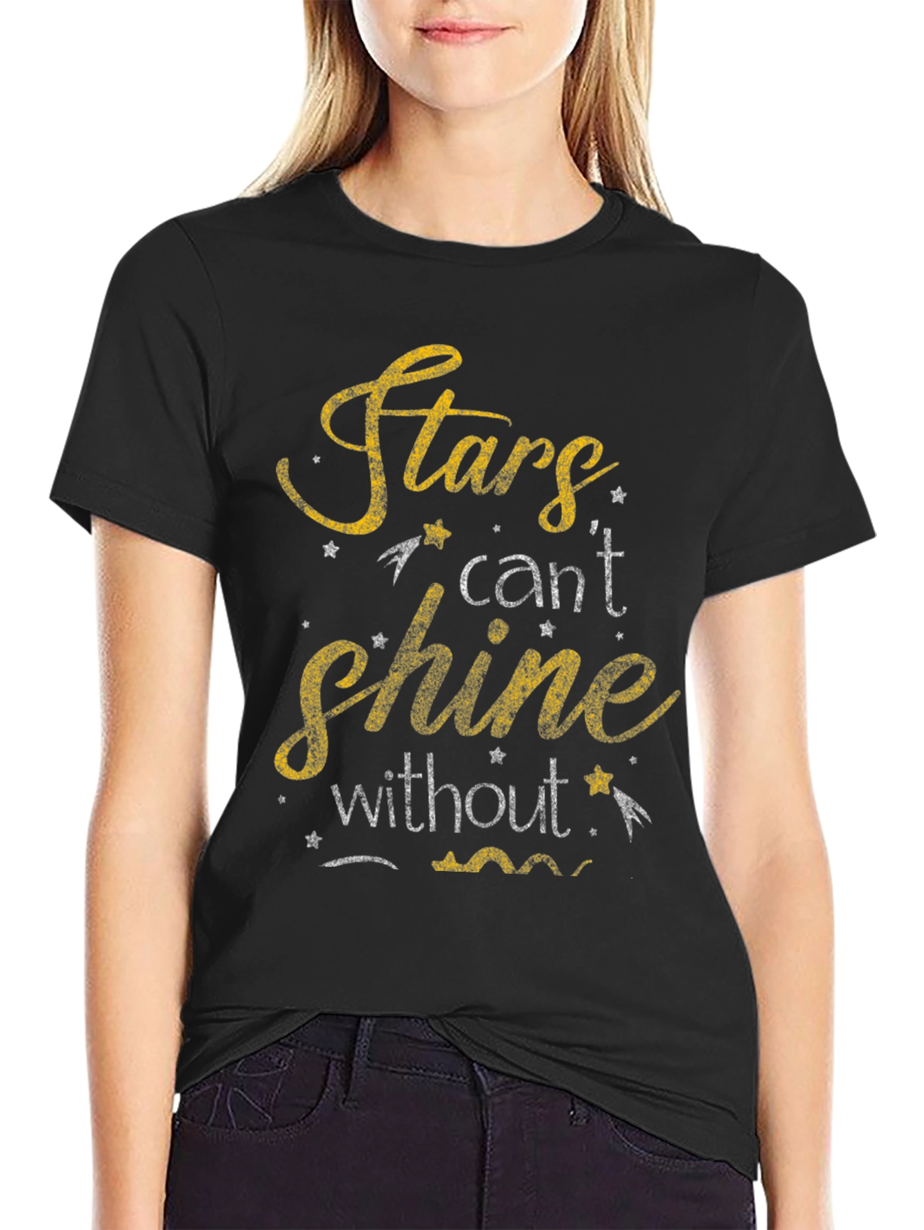Stars Cant Shine T-Shirt - Motivational Graphic Tee