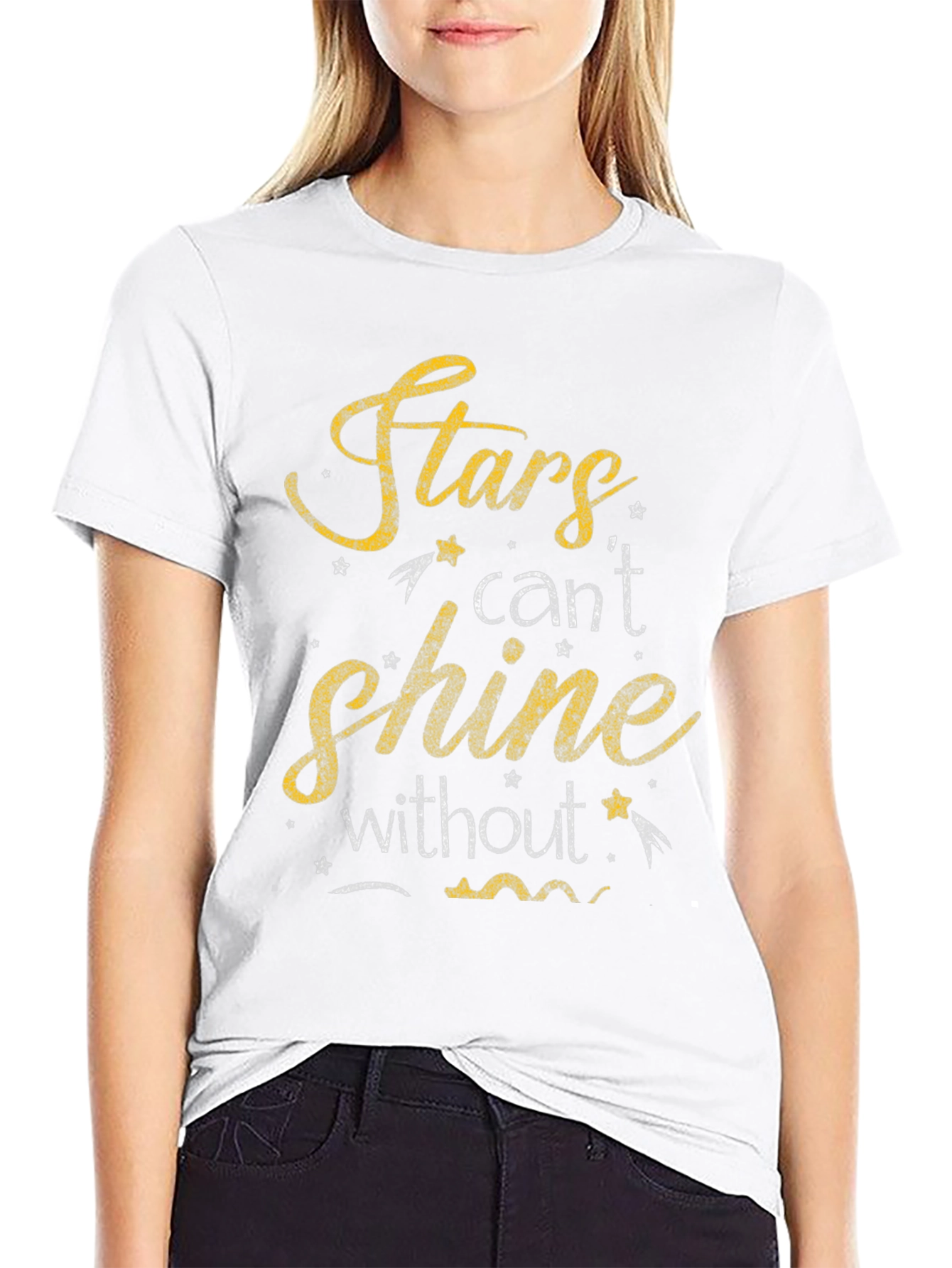 Stars Cant Shine T-Shirt - Motivational Graphic Tee