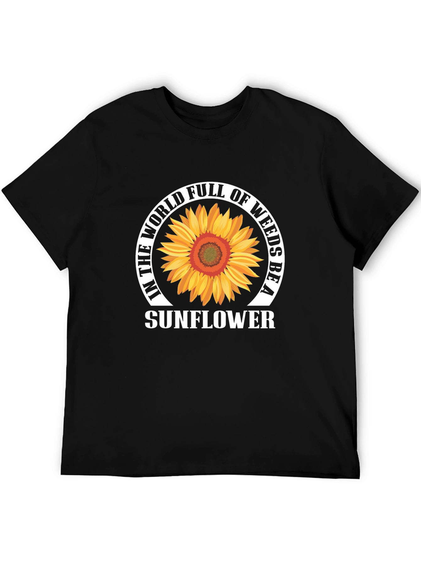 Sunflower Graphic T-Shirt - Be A Sunflower