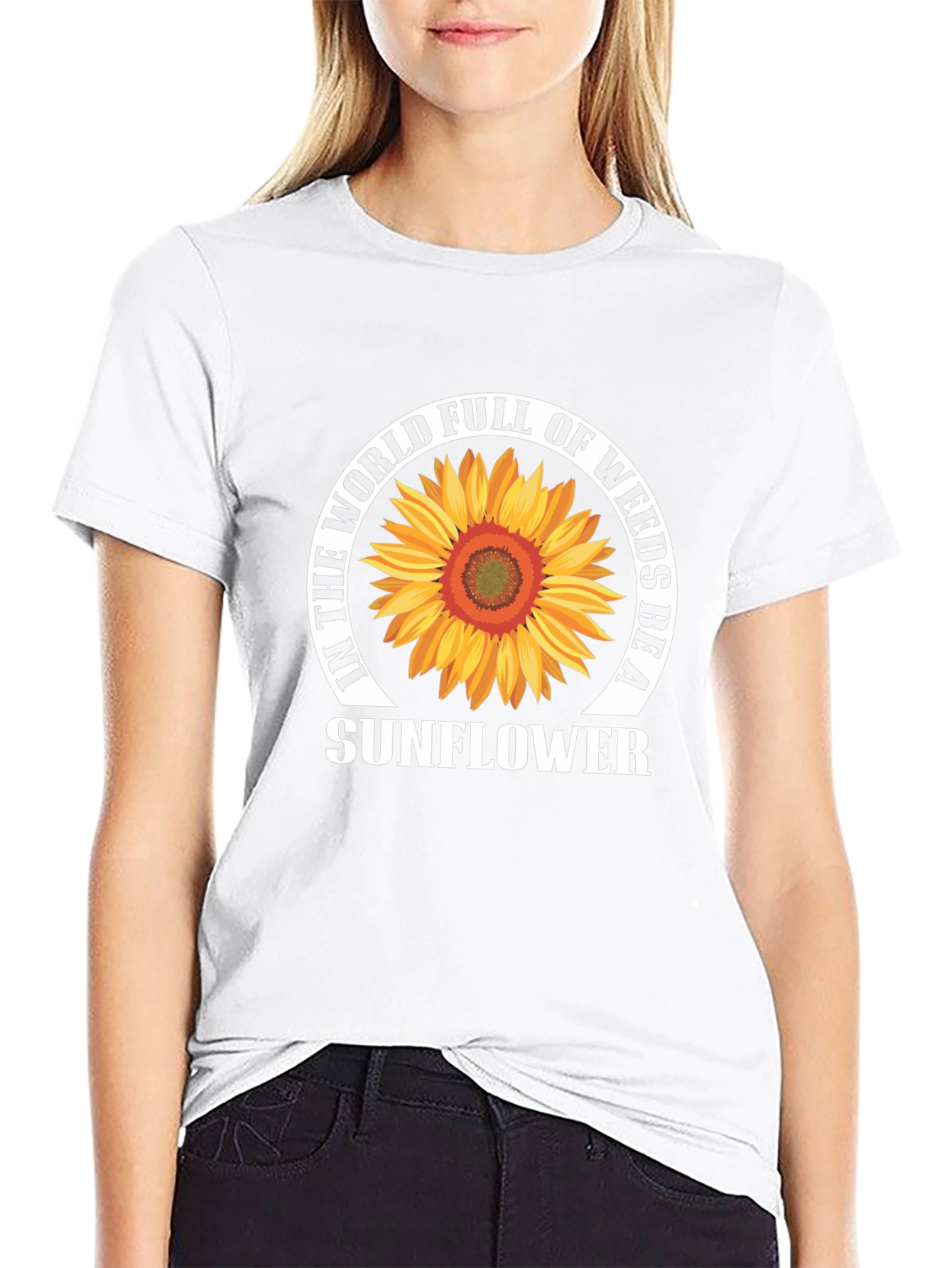 Sunflower Graphic T-Shirt - Be A Sunflower