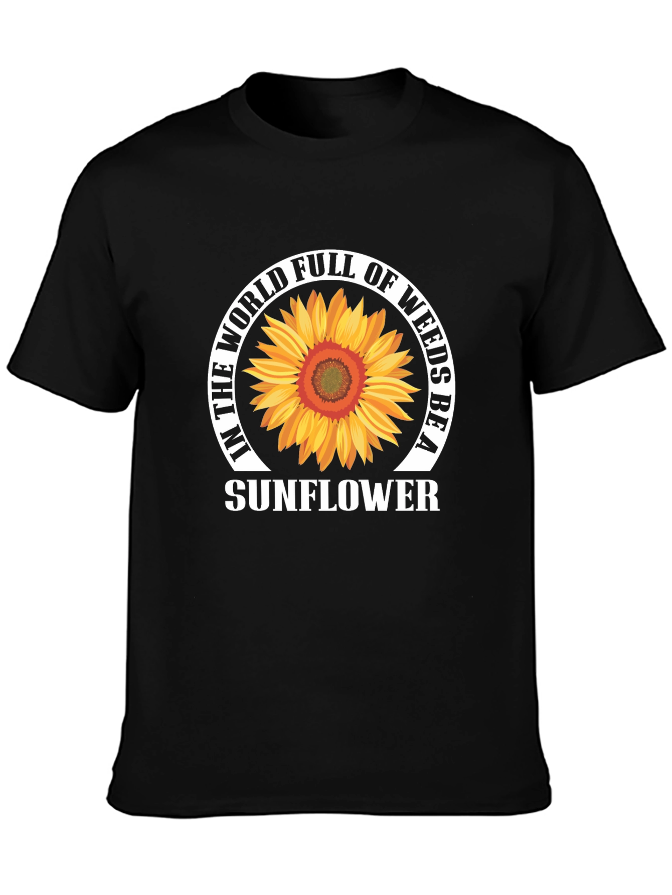 Sunflower Graphic T-Shirt - Be A Sunflower