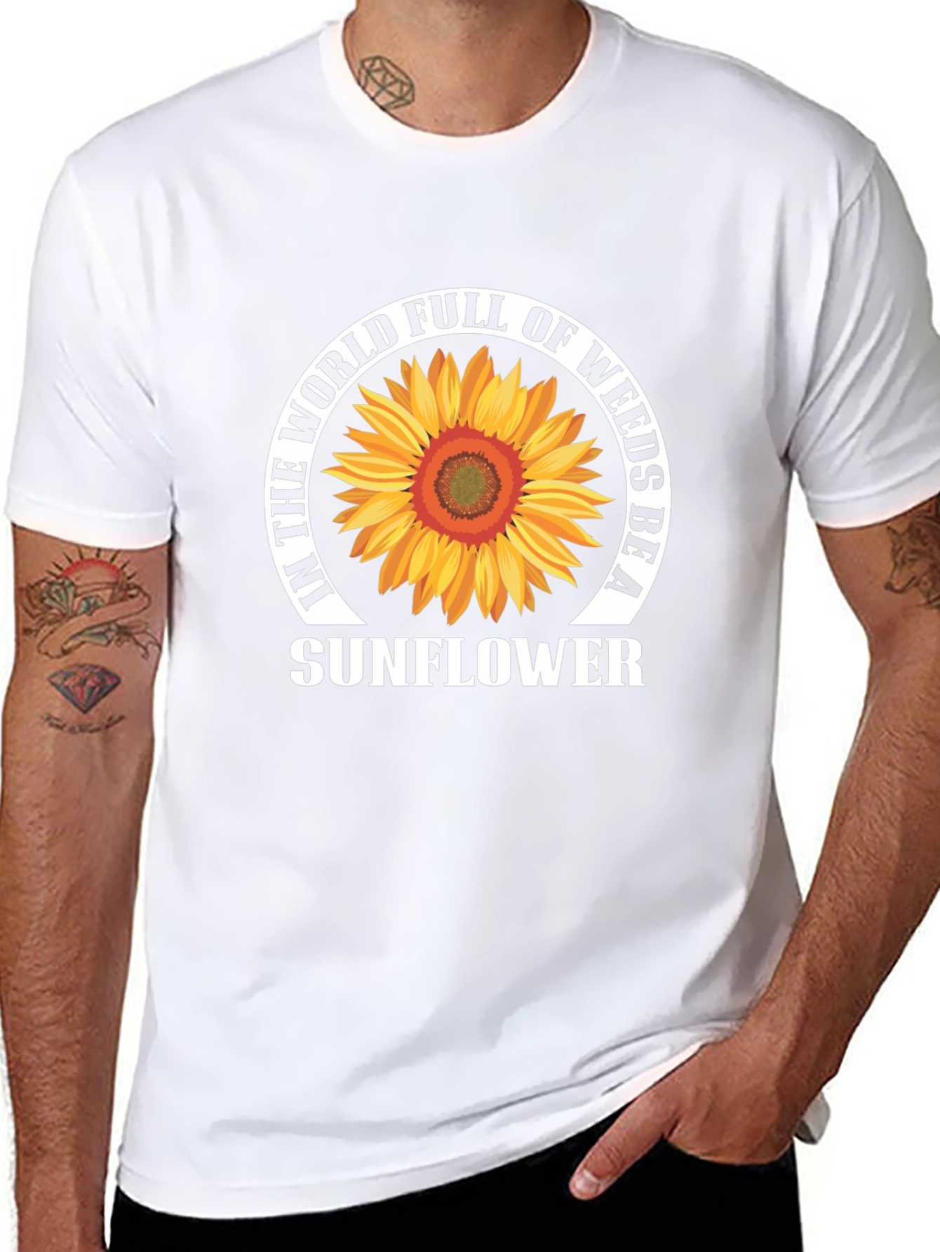 Sunflower Graphic T-Shirt - Be A Sunflower