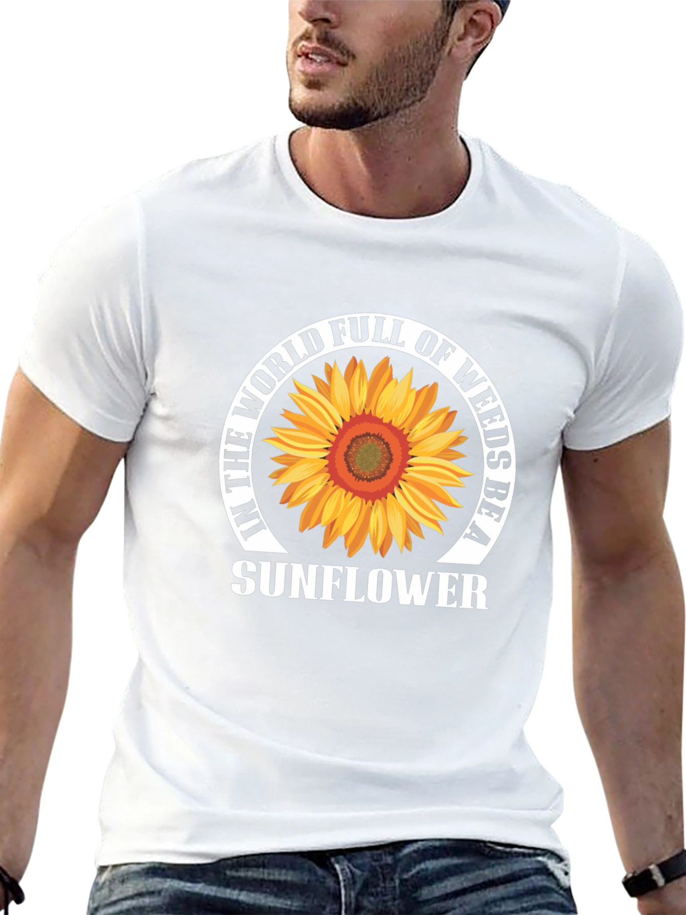 Sunflower Graphic T-Shirt - Be A Sunflower