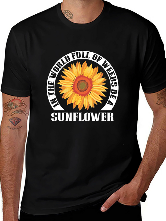 Sunflower Graphic T-Shirt - Be A Sunflower