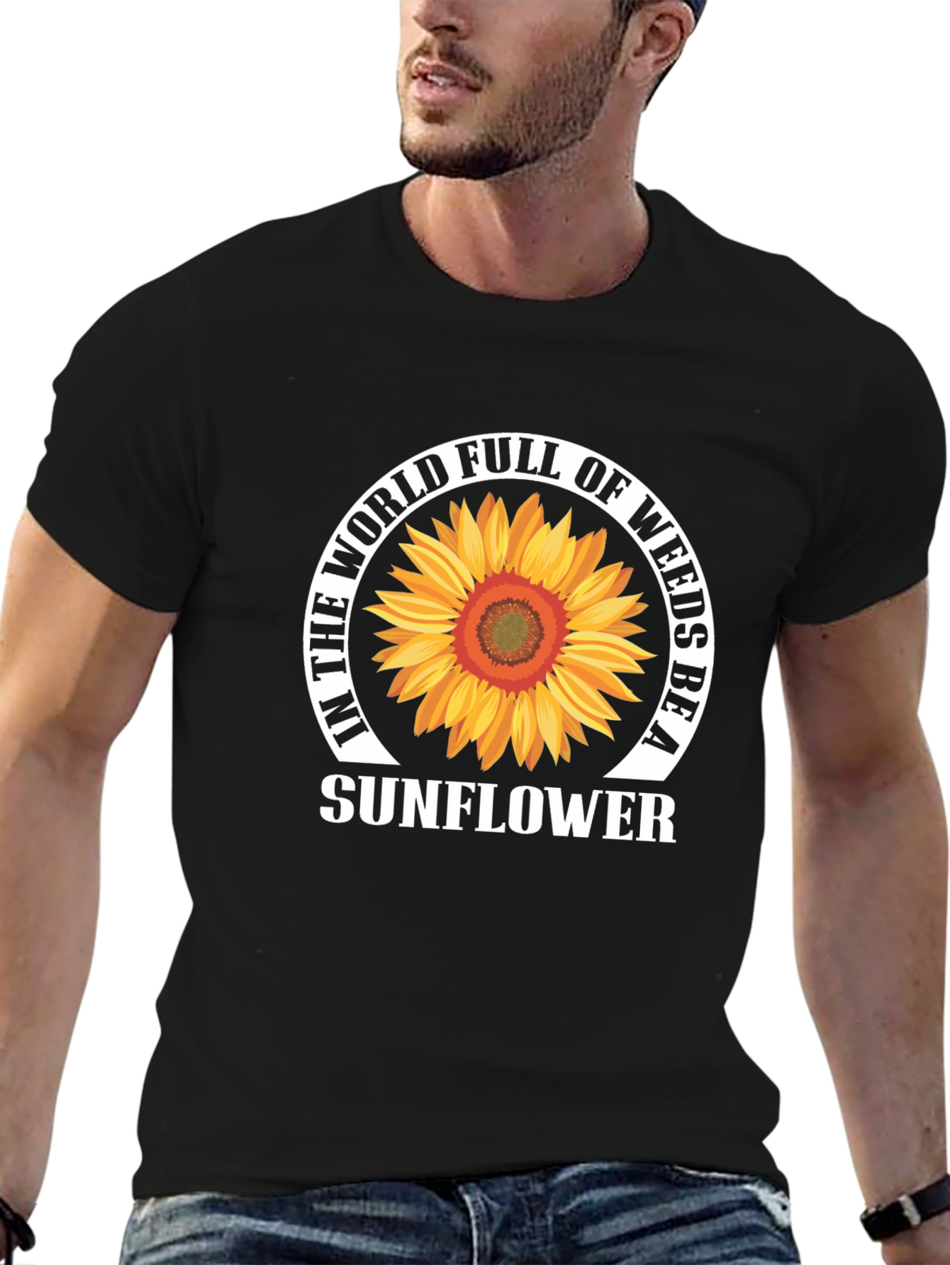Sunflower Graphic T-Shirt - Be A Sunflower