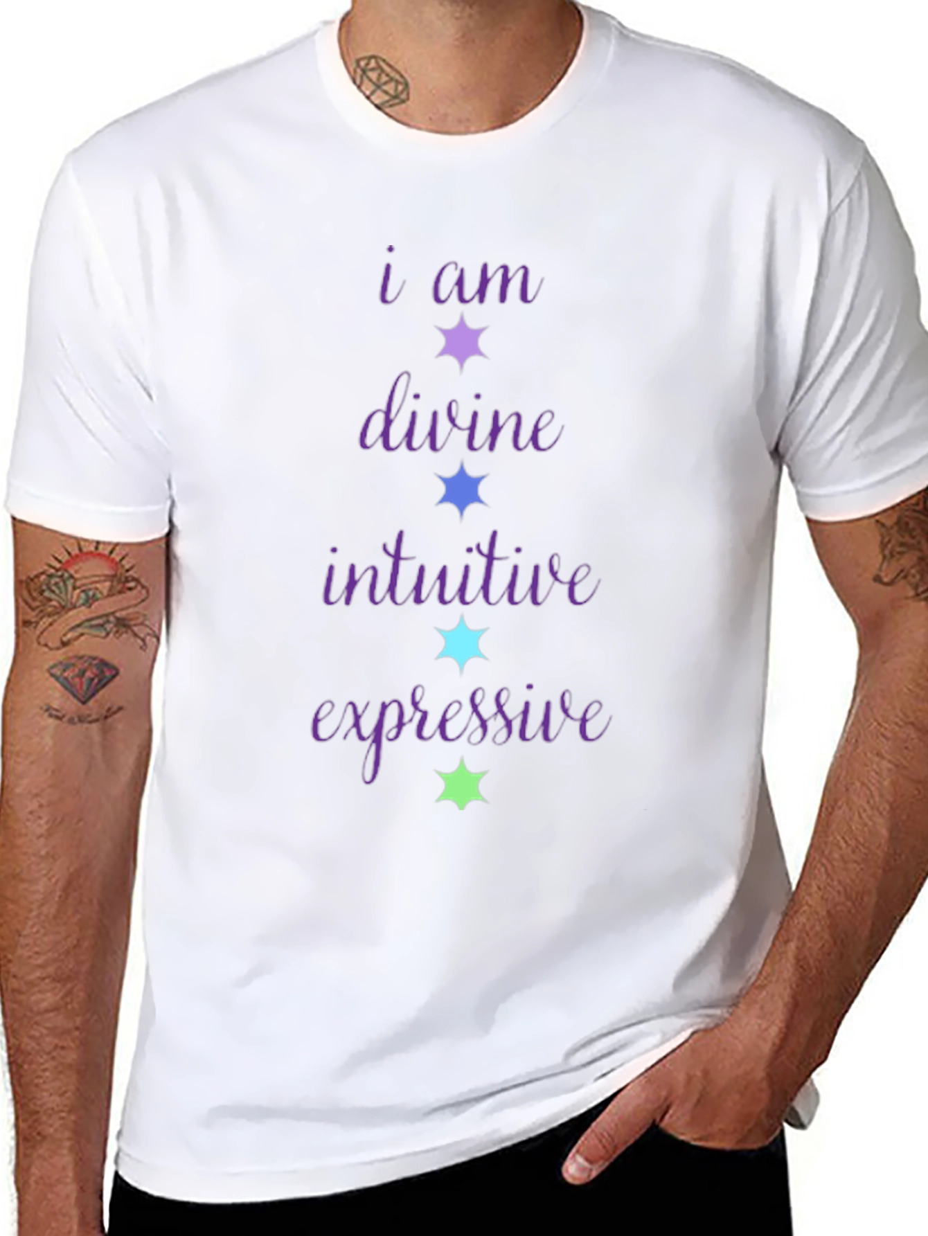 I Am Divine Intuitive Expressive Graphic Tee