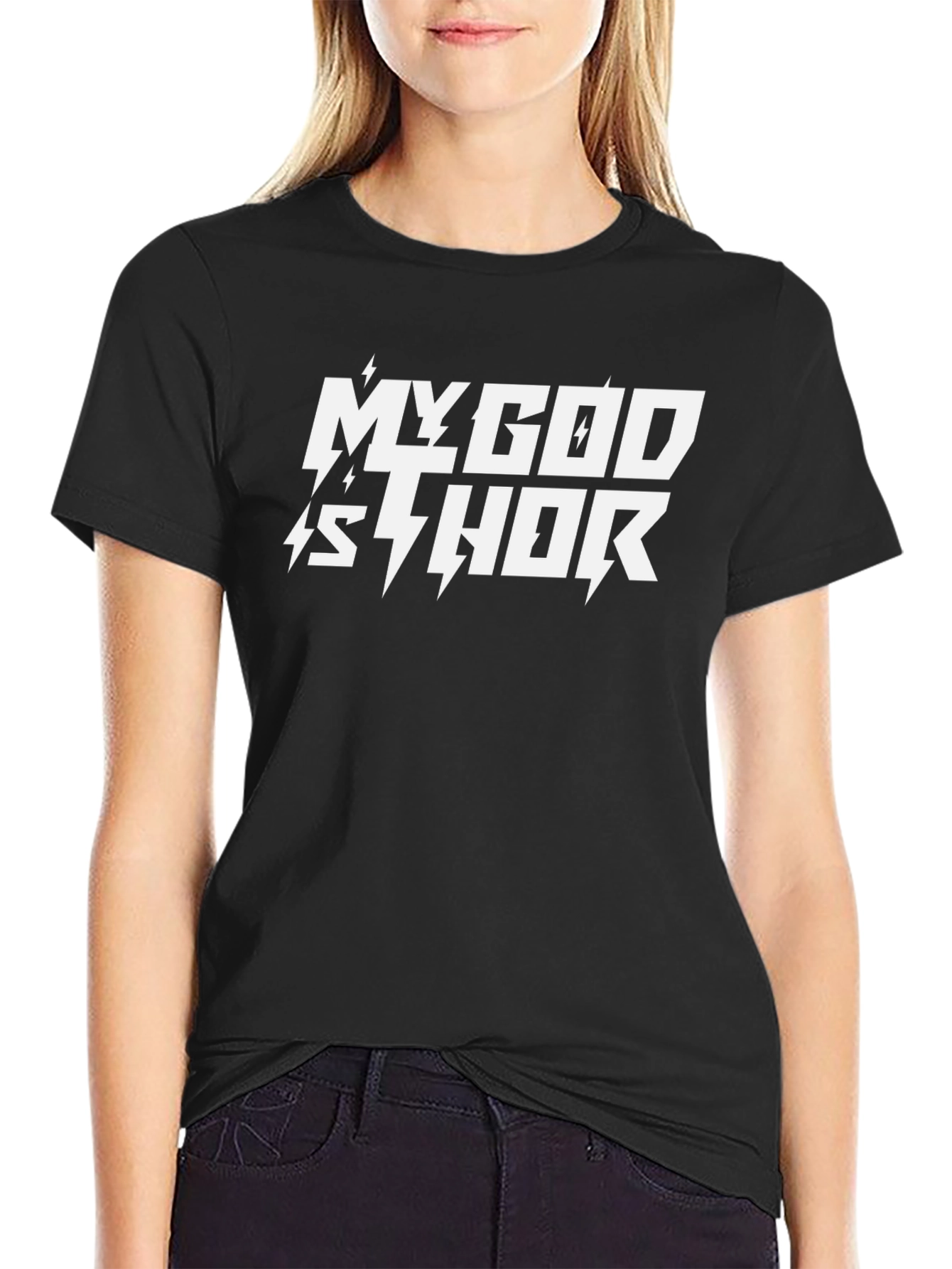 My God is Thor Black T-Shirt