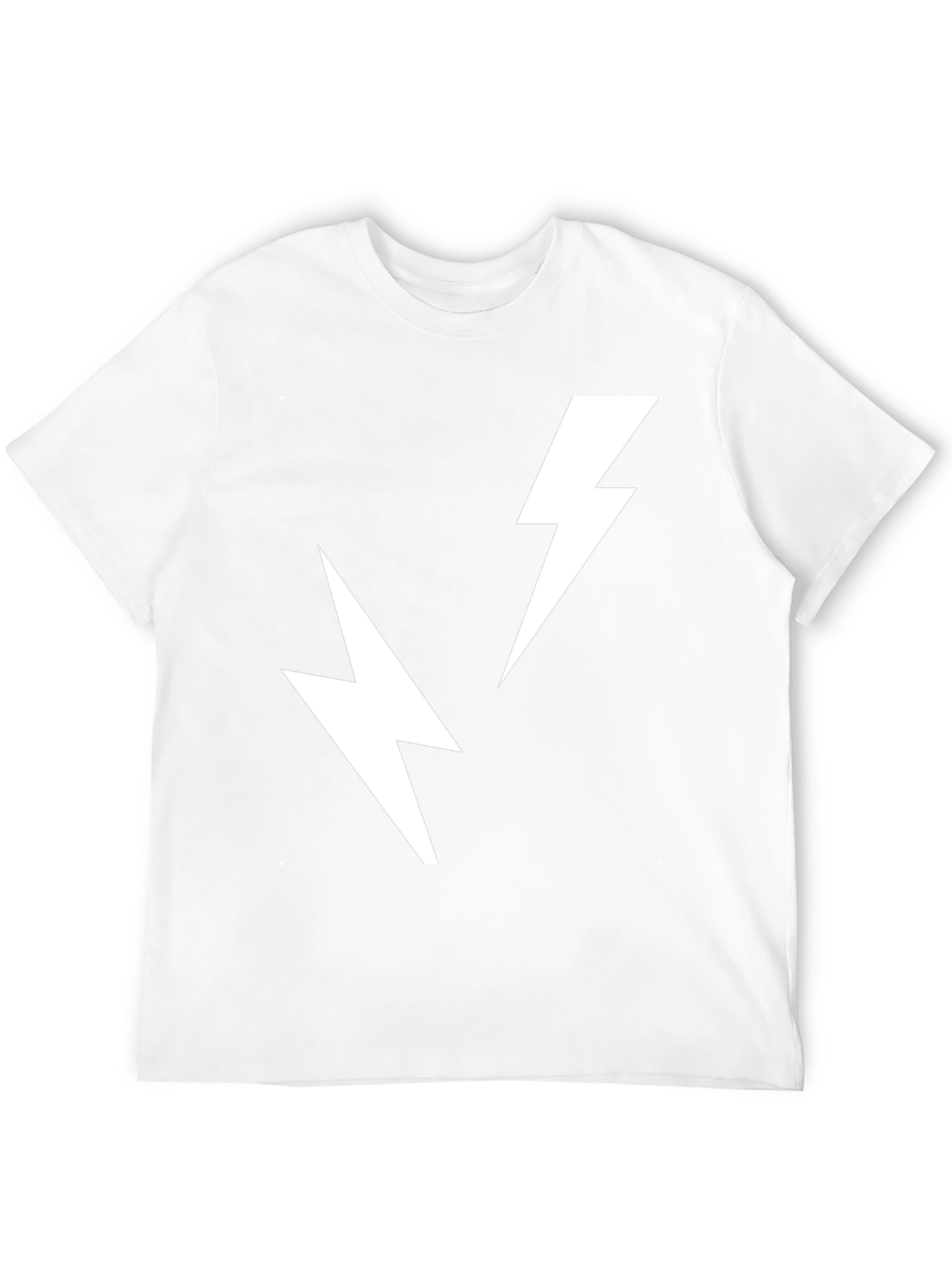 Electric Bolt Tee - Black Cotton T-Shirt